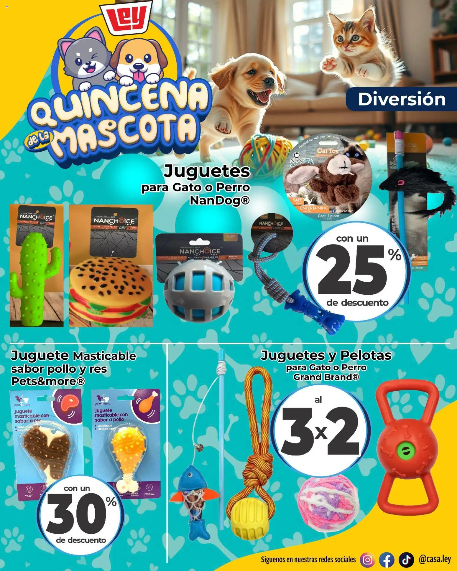 Nuevas ofertas de Casa Ley válidas en toda la República Mexicana desde el 29/06/2026. ¡Encuentra las mejores ofertas en Casa Ley folleto Quincena de la mascota Frontera! | Página: 9 | Productos: Pollo, Res