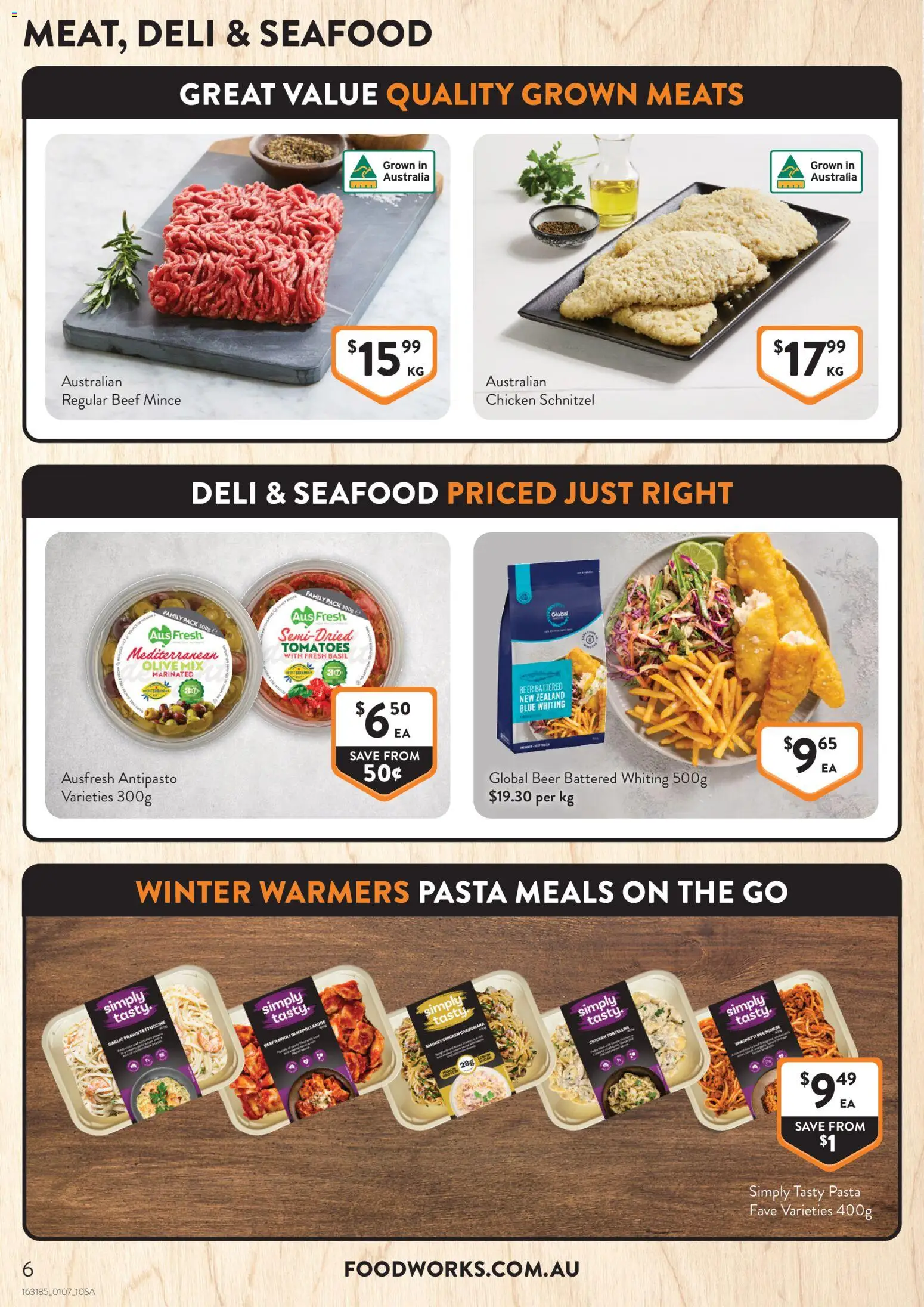 Foodworks catalogue - valid from 01/07/2026 | Page: 6 | Products: Beer, Chicken, Beef, Pasta