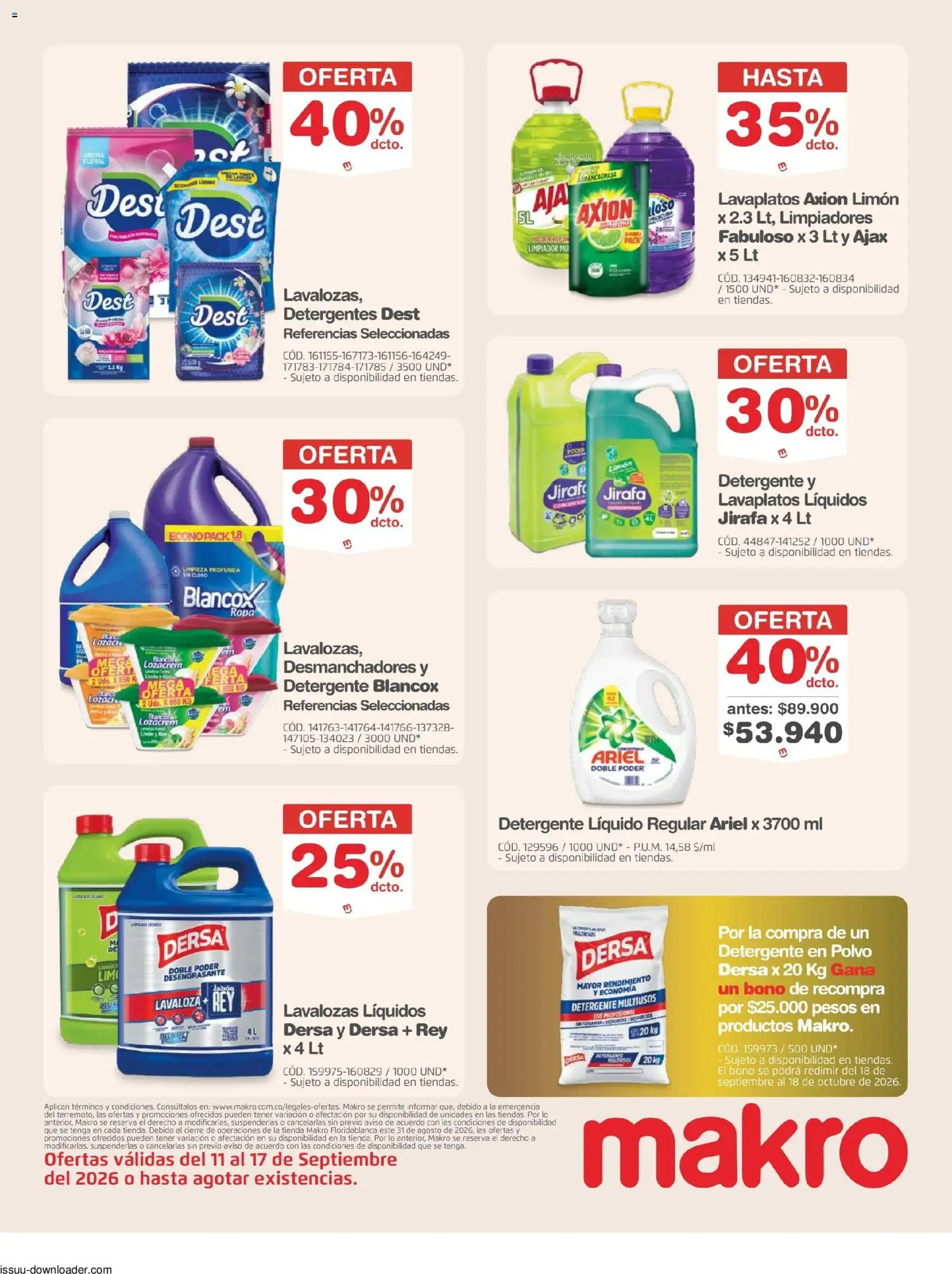 Makro revista - valida desde el 11/09/2026 | Página: 31