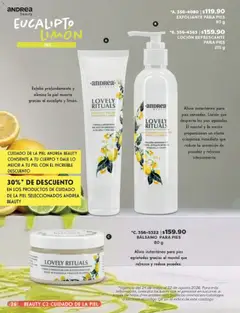 Vista previa de Andrea catálogo Beauty, nuevo folleto de la tienda, válido en México a partir del 24.05.2026 | Página: 26 | Productos: Limón, Loción, Bálsamo, Cacao