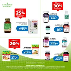 Vista previa de Farmacia San Pablo Natural, nuevo folleto de la tienda, válido en México a partir del 20/09/2026