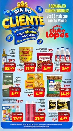 Lopes Supermercados ofertas Dia do Cliente - Pré-Visualização do folheto da loja Lopes Supermercados, válido de 16/09/2026