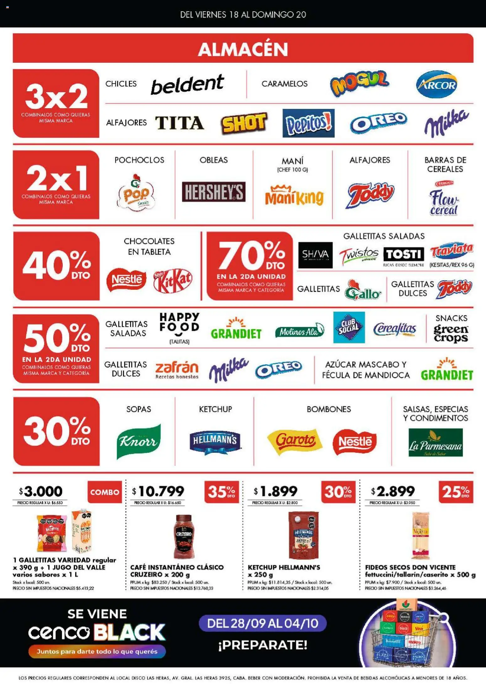 Disco - Ofertas | Bs. As. y Santa Fé │ válido desde el 17/09/2026 | Página: 2 | Productos: Disco, Café instantáneo, Bombones, Snacks
