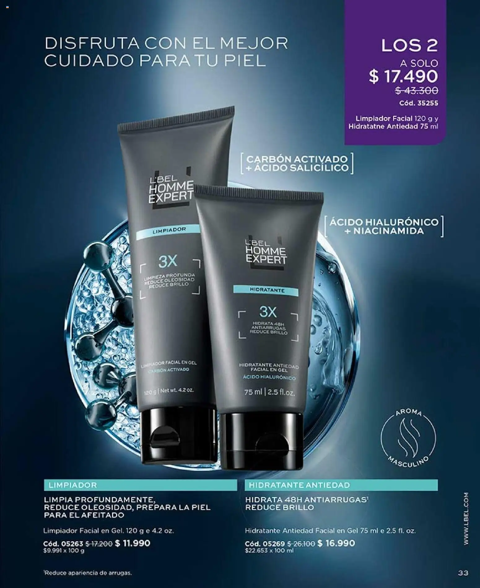 Catálogo L'Bel Campaña 11 │ válido desde el 15.06.2026 | Página: 33 | Productos: Brillo, Limpiador, Limpiador facial