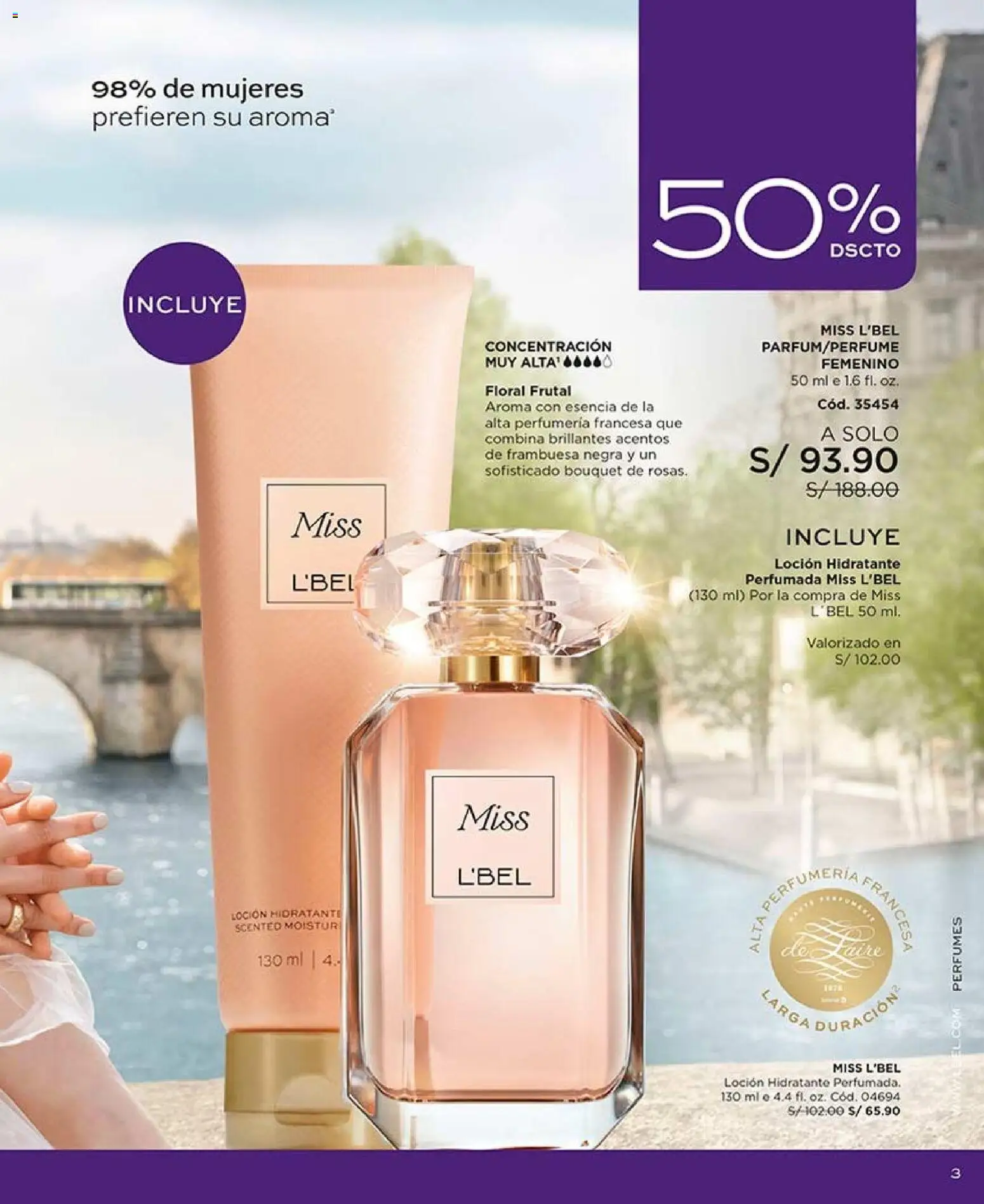 Catálogo L'Bel válido desde 22/08/2026 | Página: 3 | Productos: Perfumes