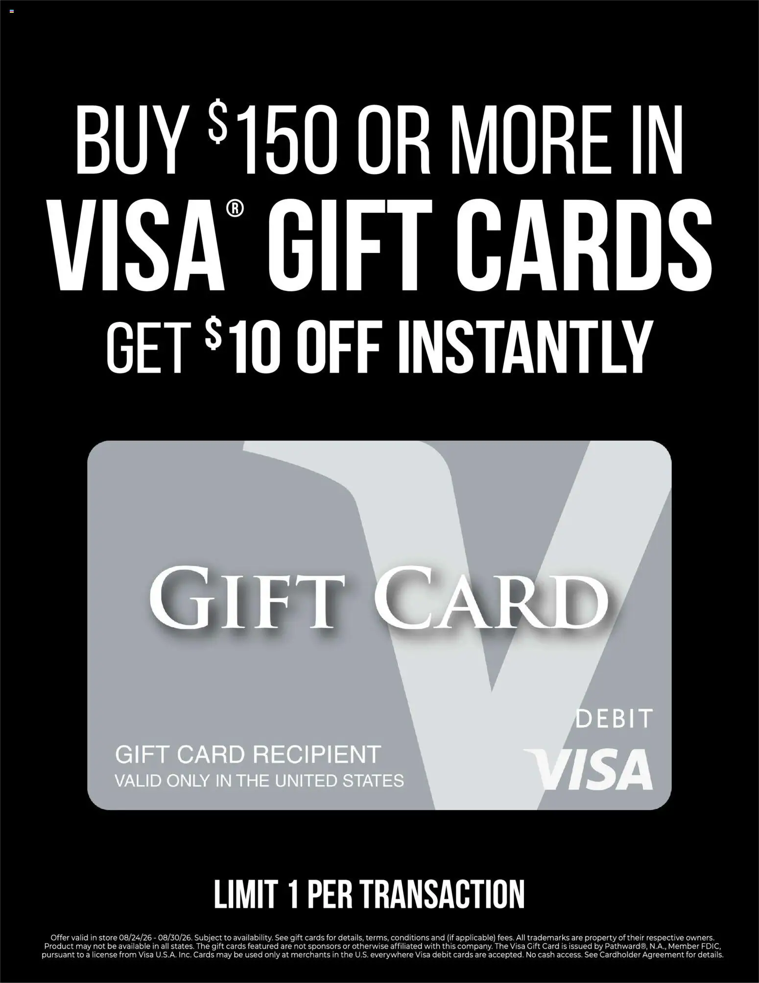 HyVee Visa Gift Card Promotion - valid from 08/24/2026 | Page: 1