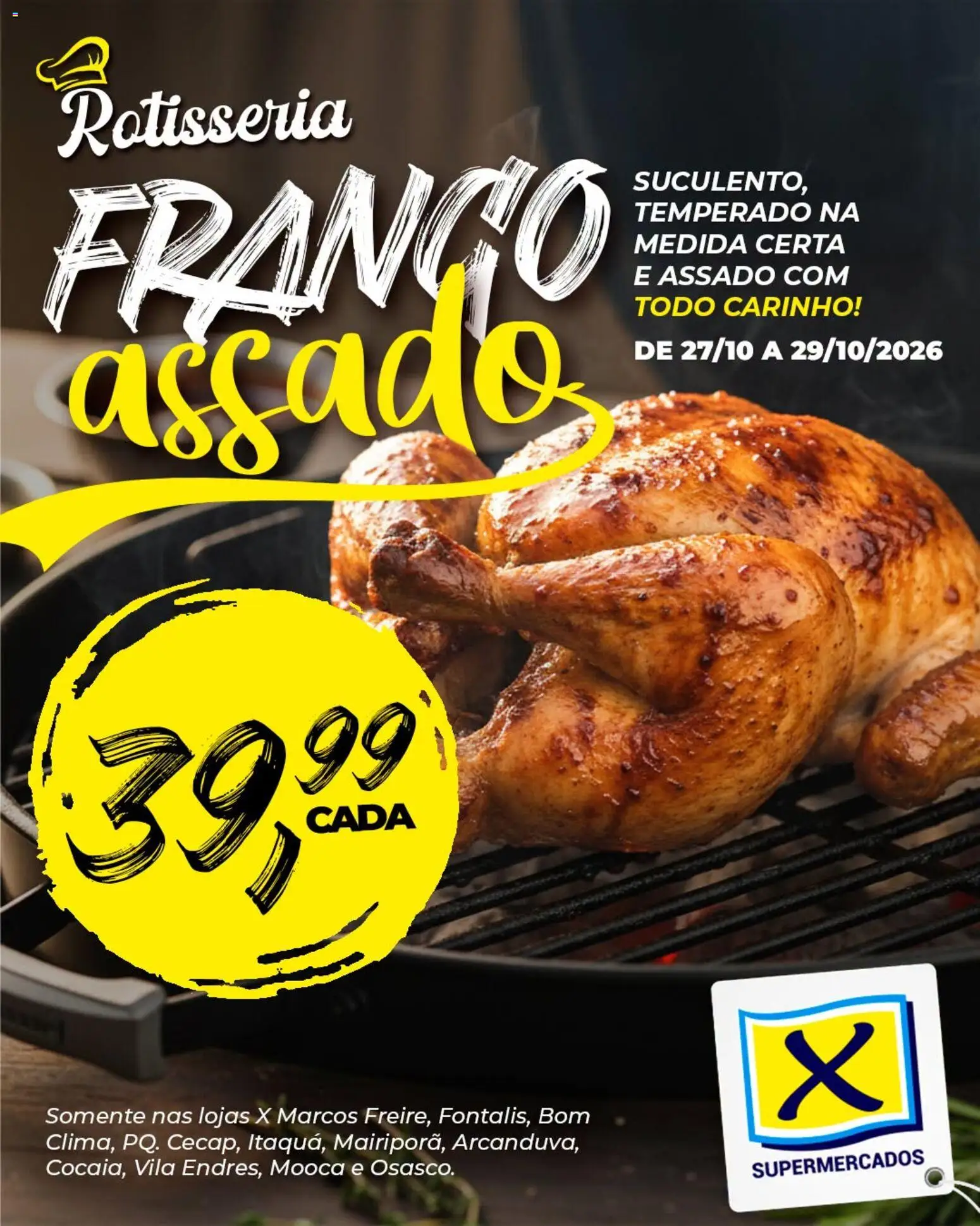 X Supermercados Folheto - válido de 27/10/2026 | Página: 1