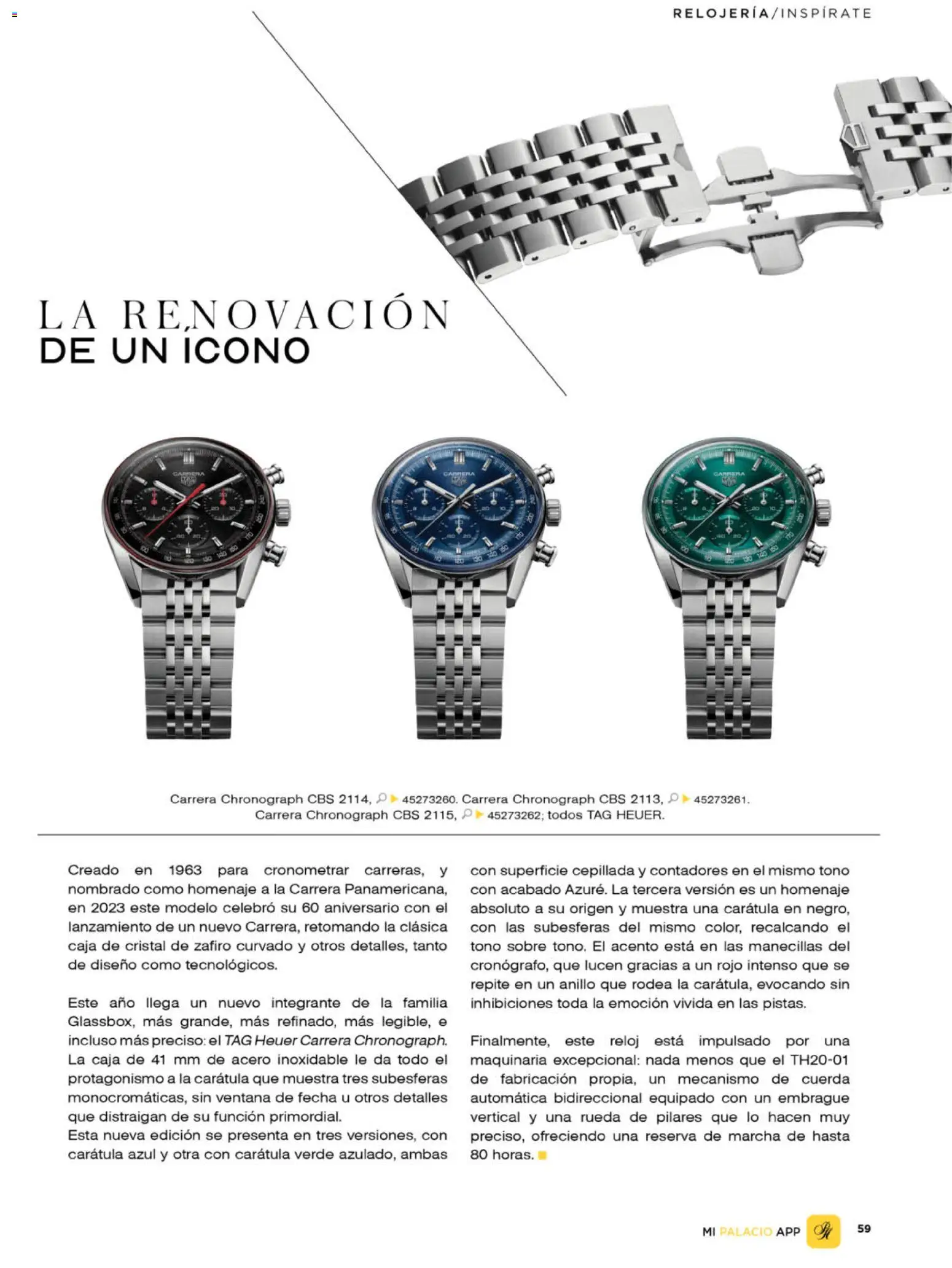 Nuevas ofertas de Palacio De Hierro válidas en toda la República Mexicana desde el 01.04.2026. ¡Encuentra las mejores ofertas en Palacio De Hierro catálogo! | Página: 61 | Productos: Caja, Anillo, Reloj, Sobre
