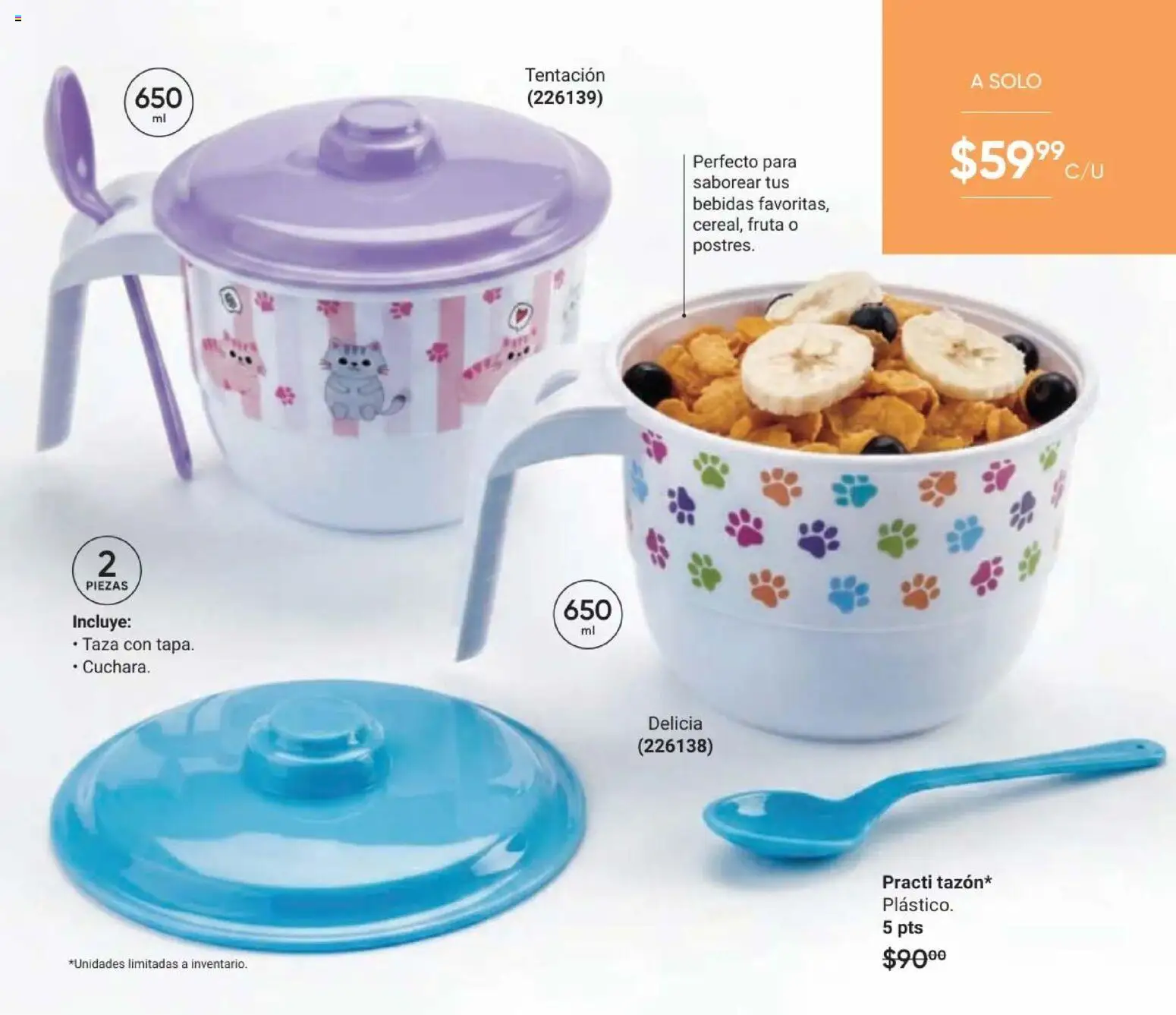 Nuevas ofertas de AVON válidas en toda la República Mexicana desde el 02/10/2026. ¡Encuentra las mejores ofertas en AVON Casa & Estilo 15 2026! | Página: 55 | Productos: Taza, Bebidas, Cuchara, Fruta