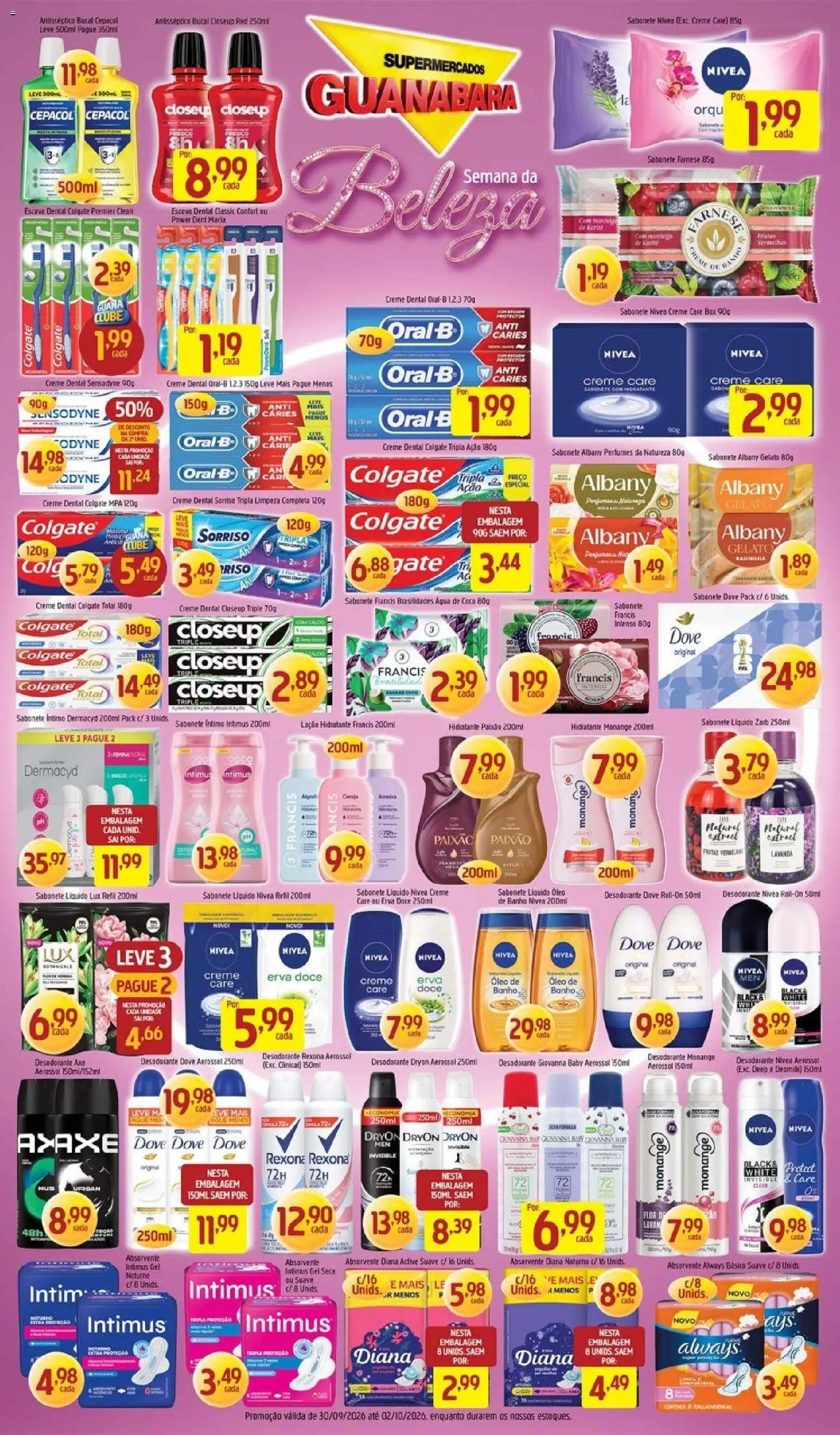 Supermercados Guanabara Folheto - válido de 30/09/2026 | Página: 11 | Produtos: Escova, Frutas vermelhas, Desodorante, Creme dental