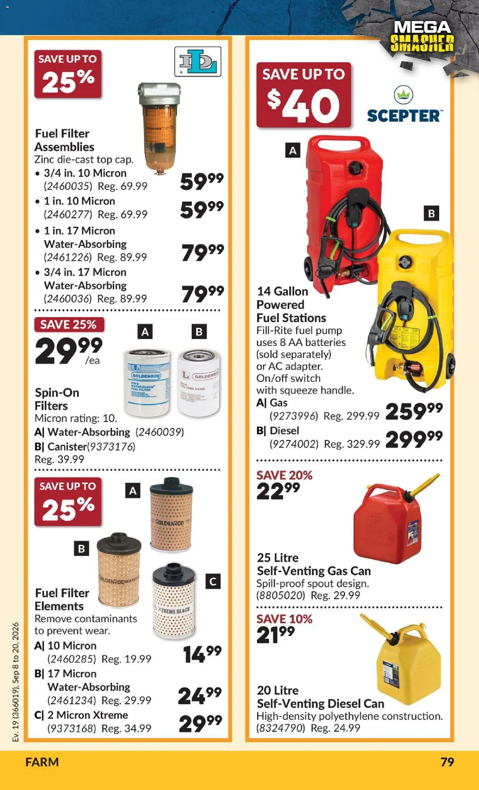 Princess Auto flyer valid from Sep 8, 2026 | Page: 83 | Products: Batteries