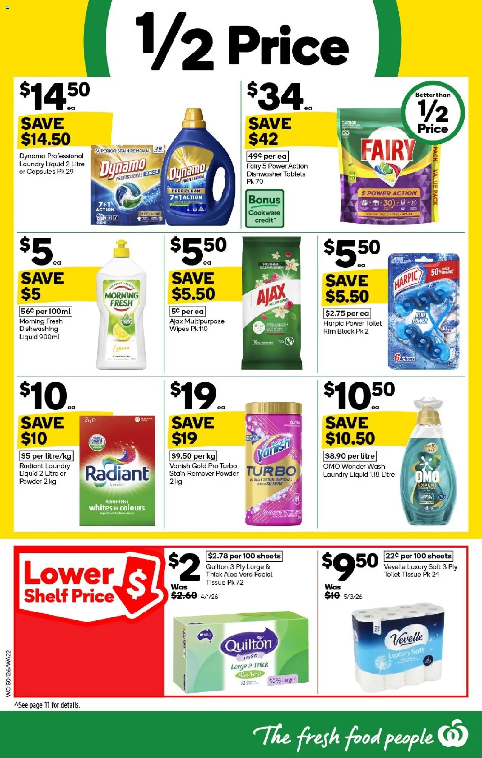 Woolworths catalogue - valid from 15.04.2026 | Page: 22 | Products: Powder, Stain remover, Lemon, Laundry