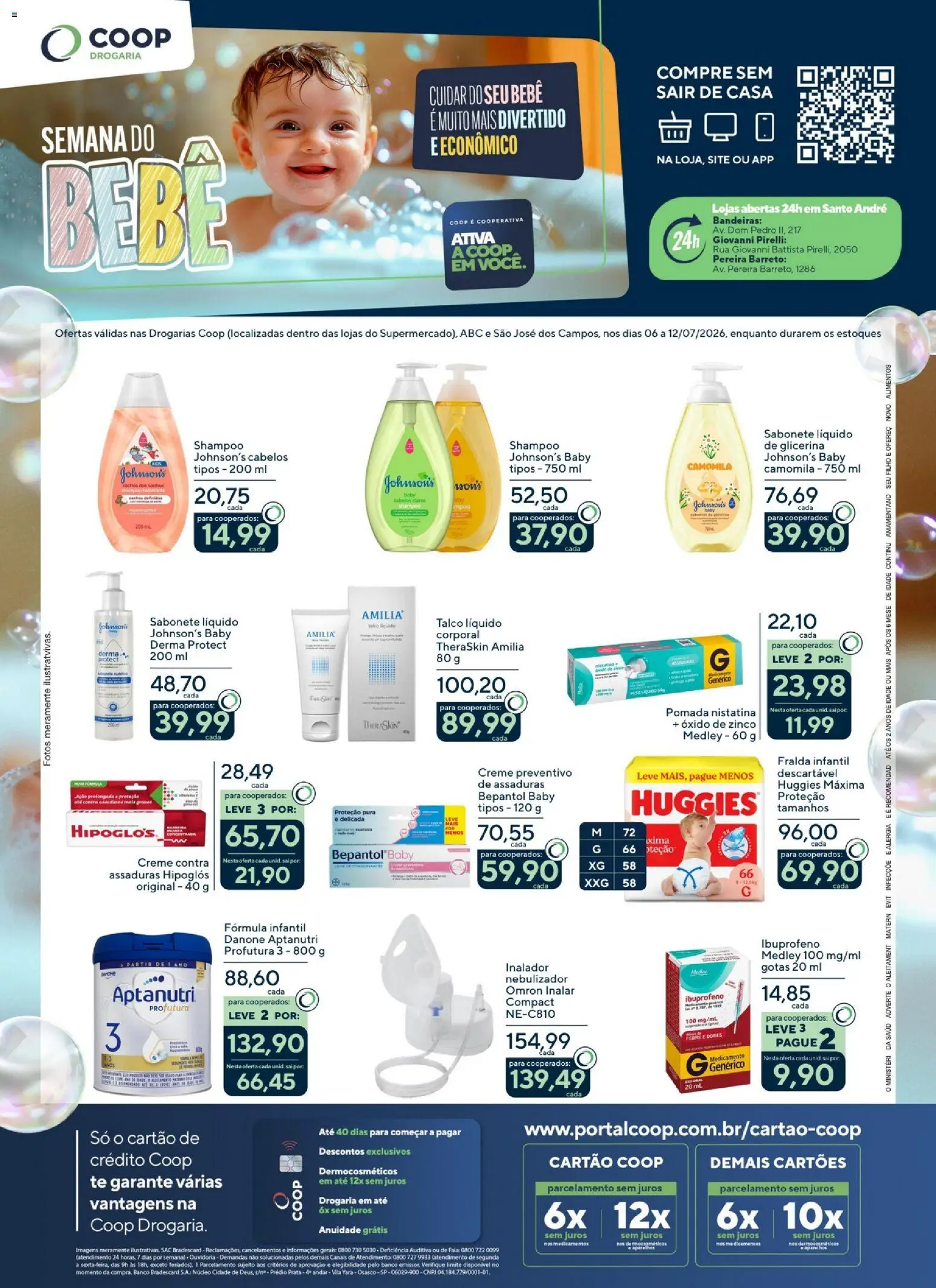 Coop Folheto - válido de 06/07/2026 | Página: 1 | Produtos: Pomada, Fórmula infantil, Sabonete, Pirelli