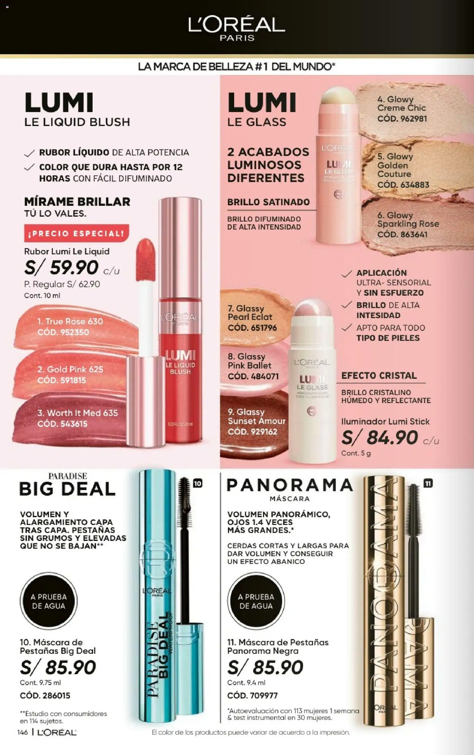 Catálogo Azzorti válido desde 20/09/2026 | Página: 148 | Productos: Máscara, Agua, Rubor