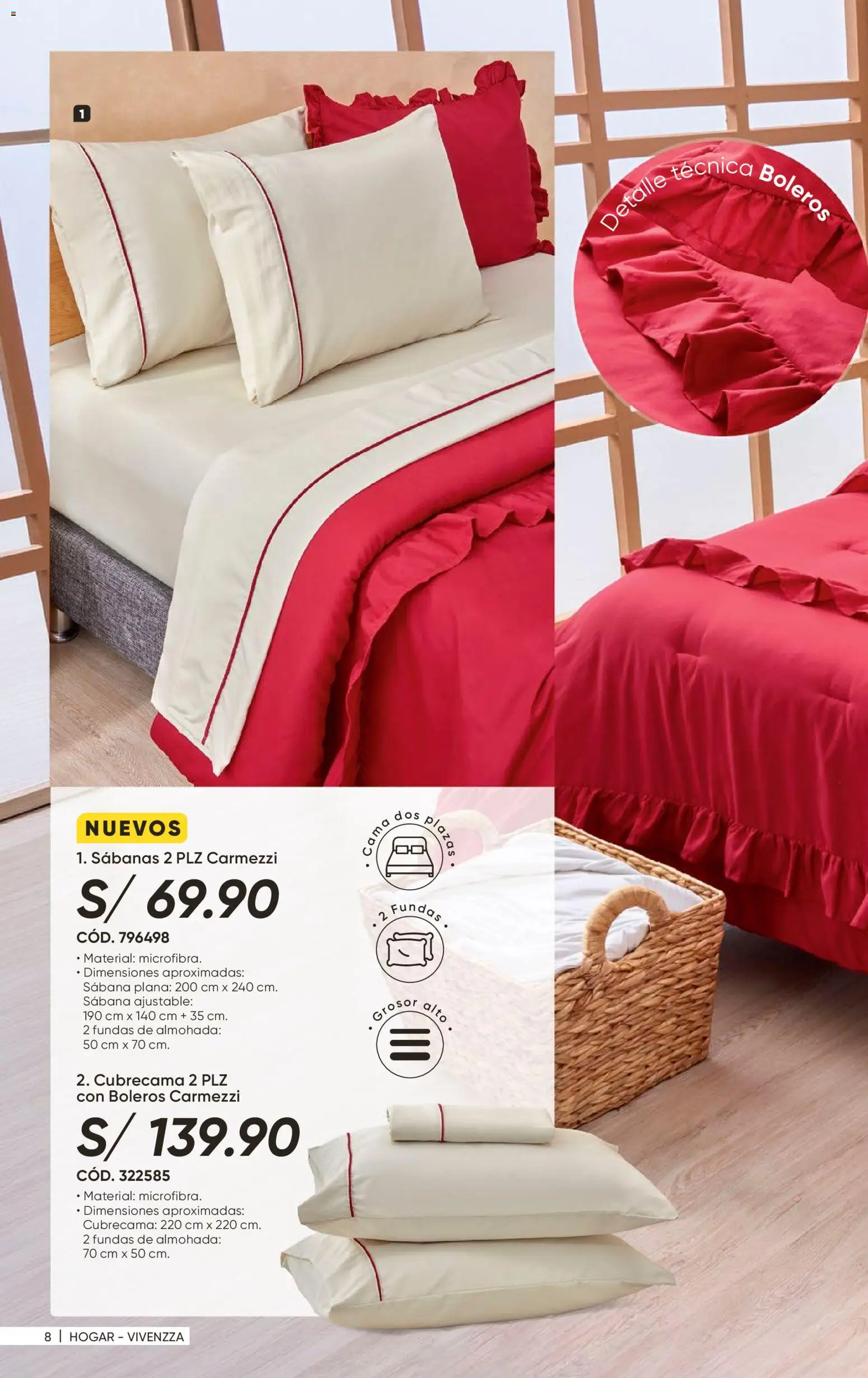 Catálogo Azzorti válido desde 14/08/2026 | Página: 10 | Productos: Cama, Almohada