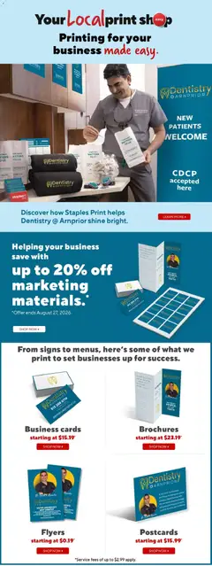 Preview of Staples weekly flyer / circulaire from shop Staples valid from Aug 21, 2026 | Page: 16 | Products: Stapler, Chair