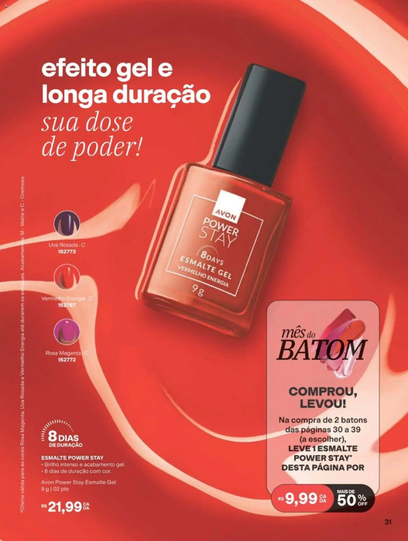 Avon Folheto - válido de 19/07/2026 | Página: 31 | Produtos: Batom