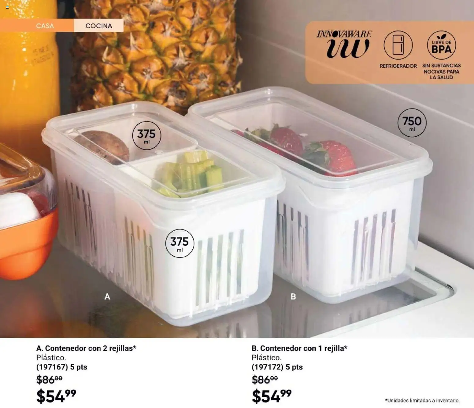 Nuevas ofertas de AVON válidas en toda la República Mexicana desde el 21/08/2026. ¡Encuentra las mejores ofertas en AVON Casa & Estilo 13 2026! | Página: 54 | Productos: Refrigerador, Cocina, Contenedor