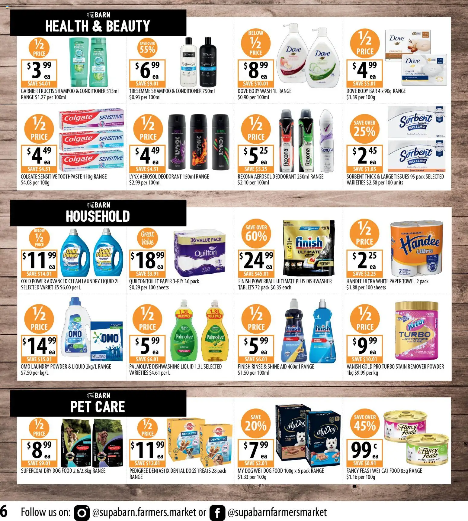 Supabarn catalogue - valid from 23/09/2026 | Page: 6 | Products: Toilet, Powder, Stain remover, Cream