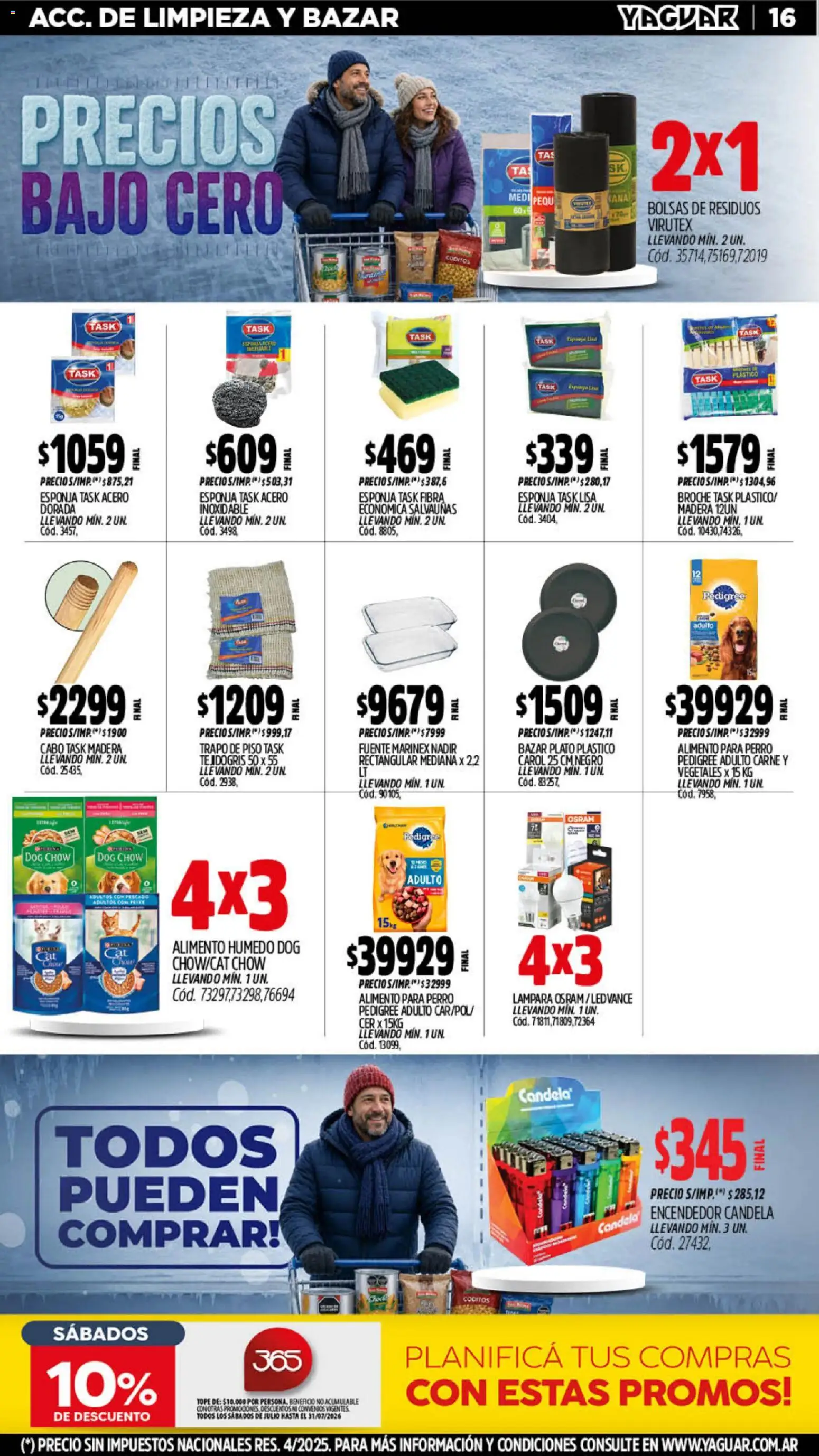 Yaguar - Oferta Semanal Parque Chacabuco │ válido desde el 20/07/2026 | Página: 16 | Productos: Trapo de piso, Pescado, Lámpara, Fuente