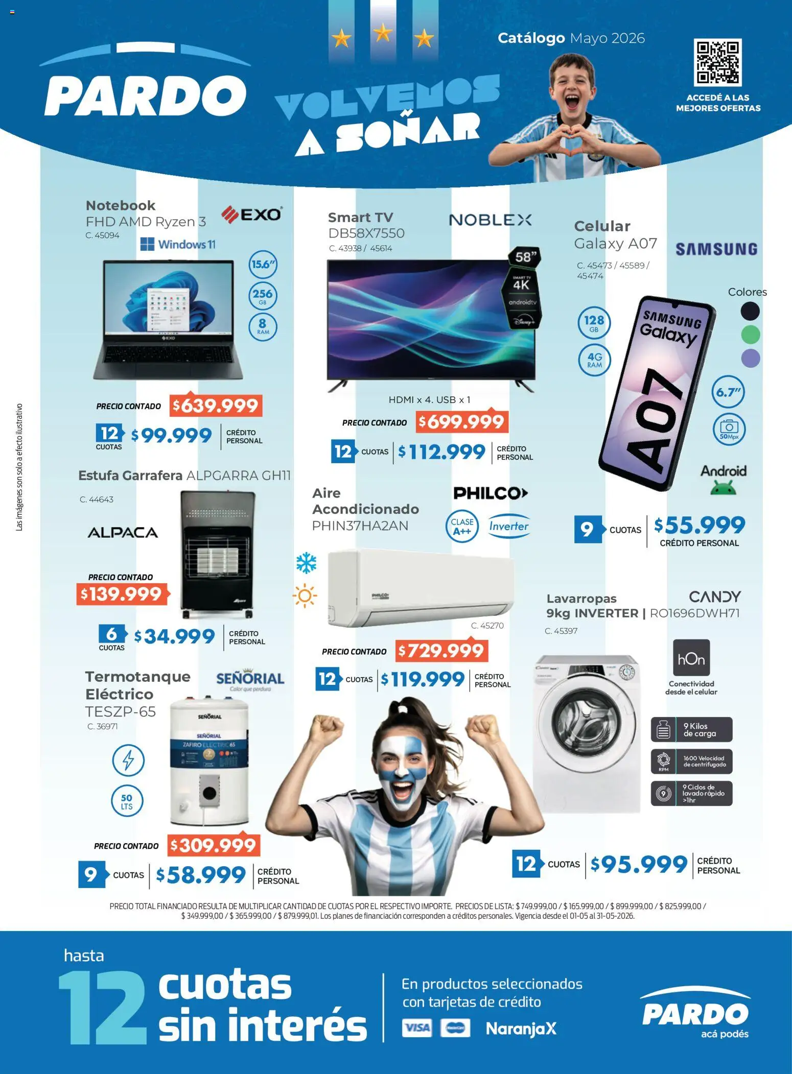 Pardo catálogo │ válido desde el 18.05.2026 | Página: 1 | Productos: Usb, Lavarropas, Termotanque, Notebook