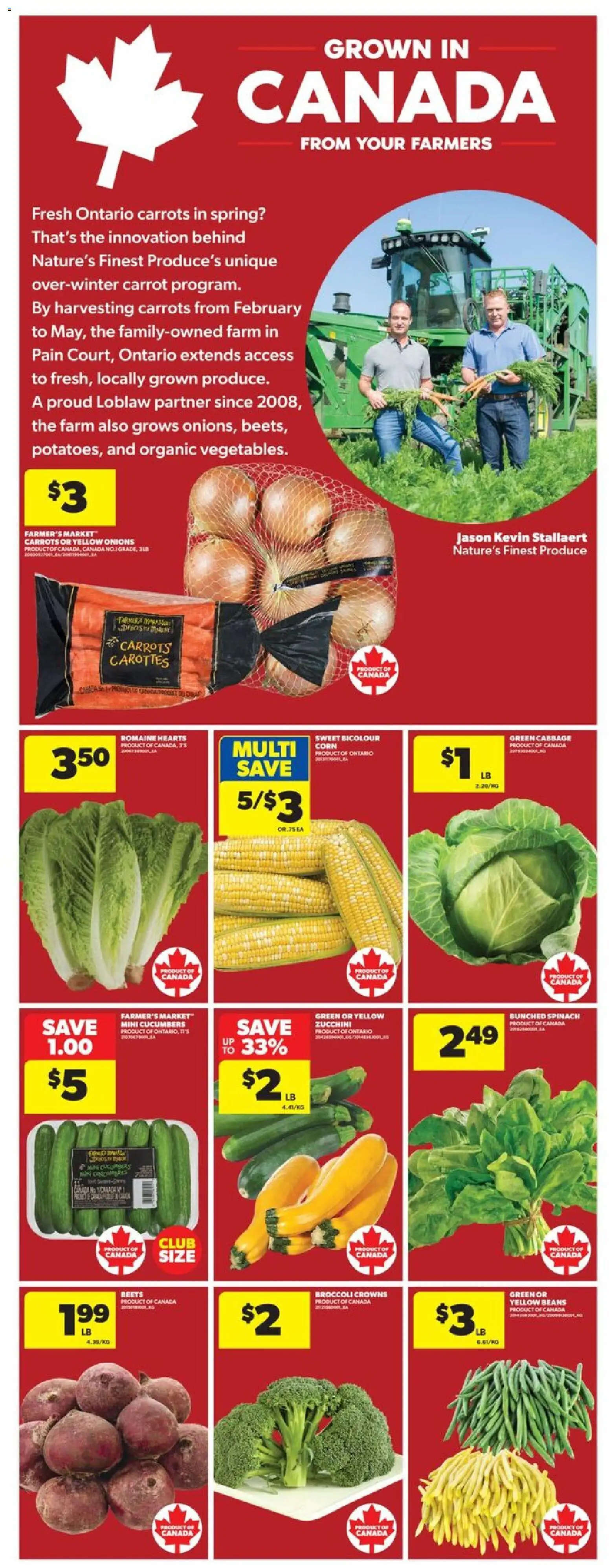 Real Canadian Superstore flyer valid from Sep 10, 2026 | Page: 8 | Products: Carrot, Carrots, Corn, Beans