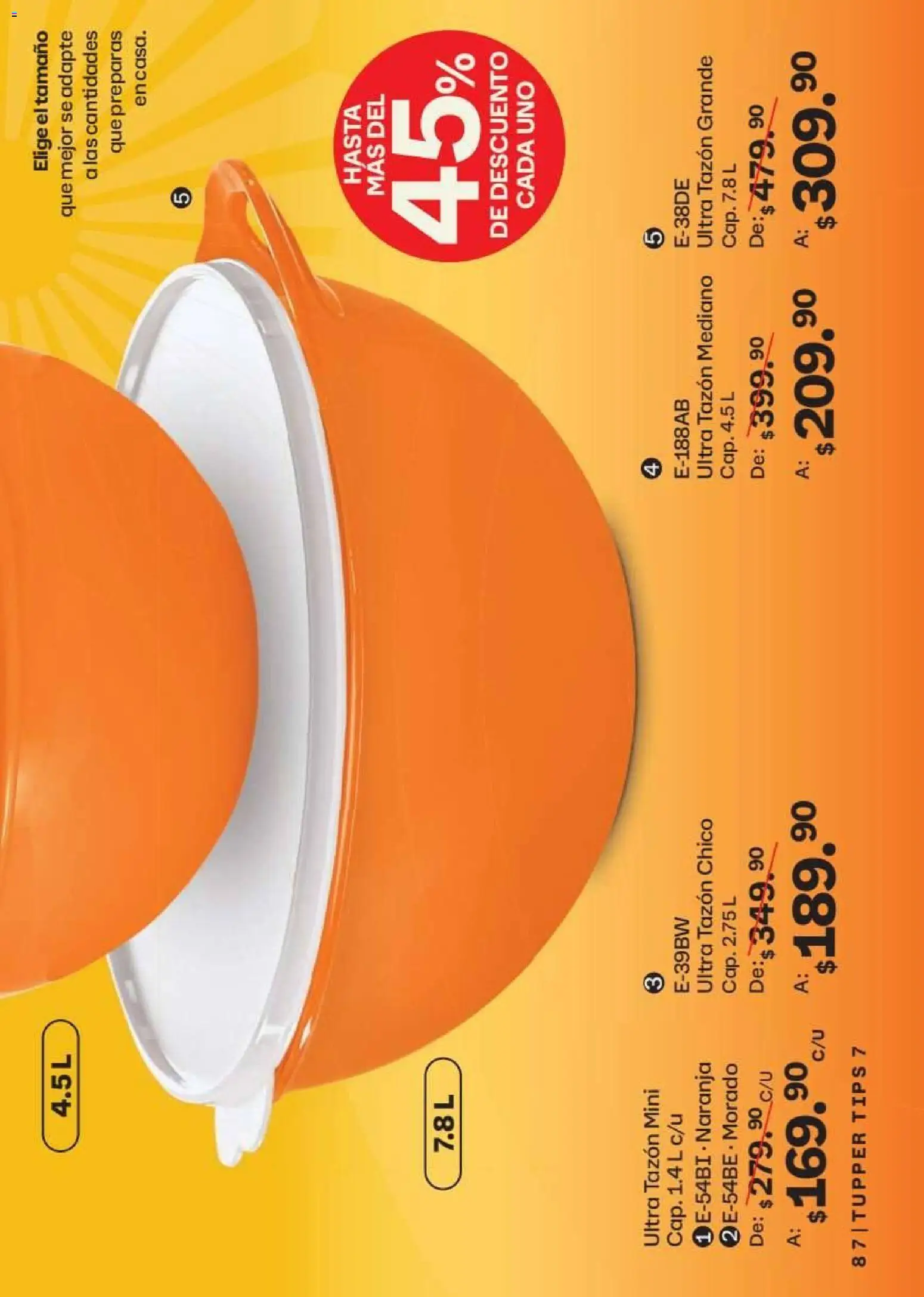 Nuevas ofertas de Tupperware válidas en toda la República Mexicana desde el 15.06.2026. ¡Encuentra las mejores ofertas en Tupperware catálogo! | Página: 87