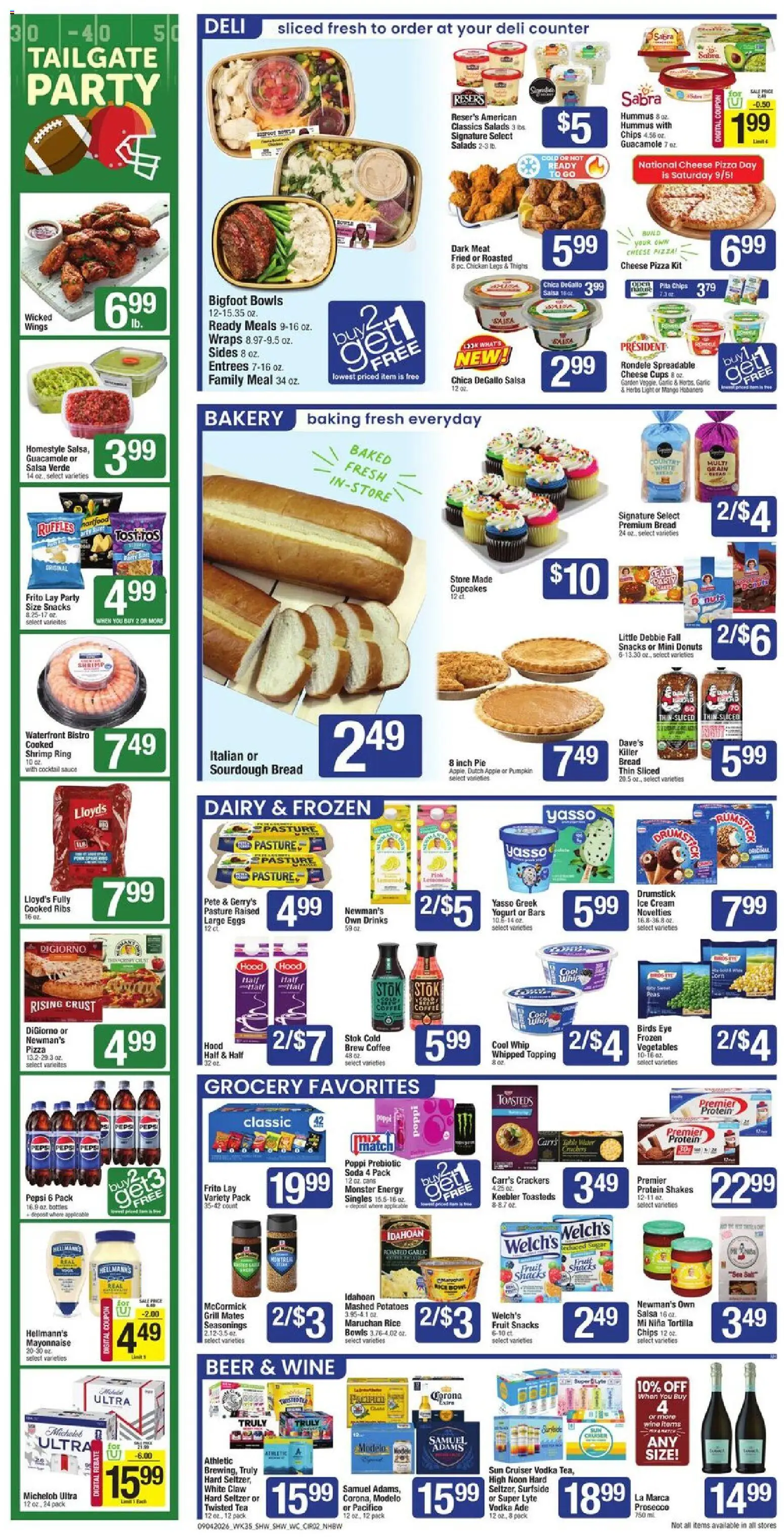 Shaw's Weekly Ad - NH - valid from 09/04/2026 | Page: 2 | Products: Chicken, Herbs, Sauce, Ice