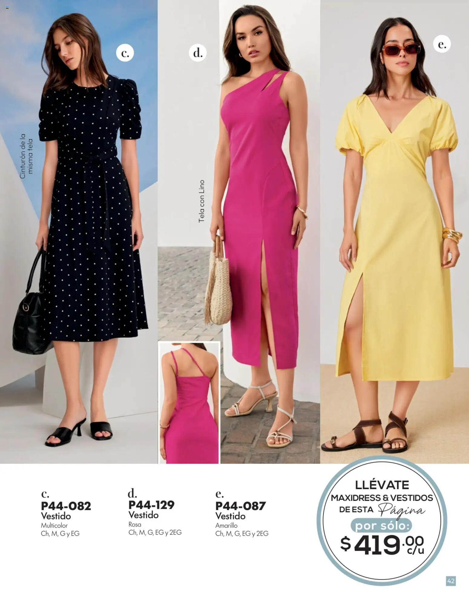 Nuevas ofertas de Cklass válidas en toda la República Mexicana desde el 15.06.2026. ¡Encuentra las mejores ofertas en Cklass catálogo Verano! | Página: 43 | Productos: Cinturón, Vestido