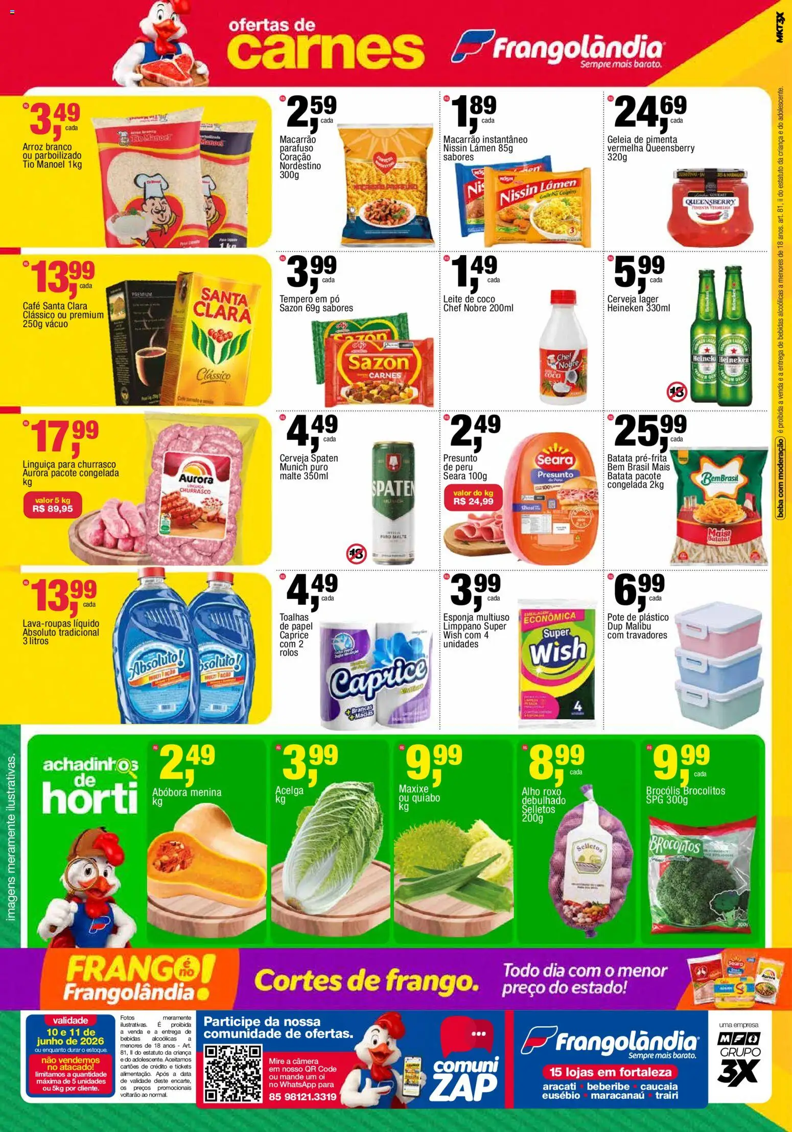 Frangolândia Folheto - válido de 10.06.2026 | Página: 2 | Produtos: Presunto, Macarrão, Geleia, Leite de coco