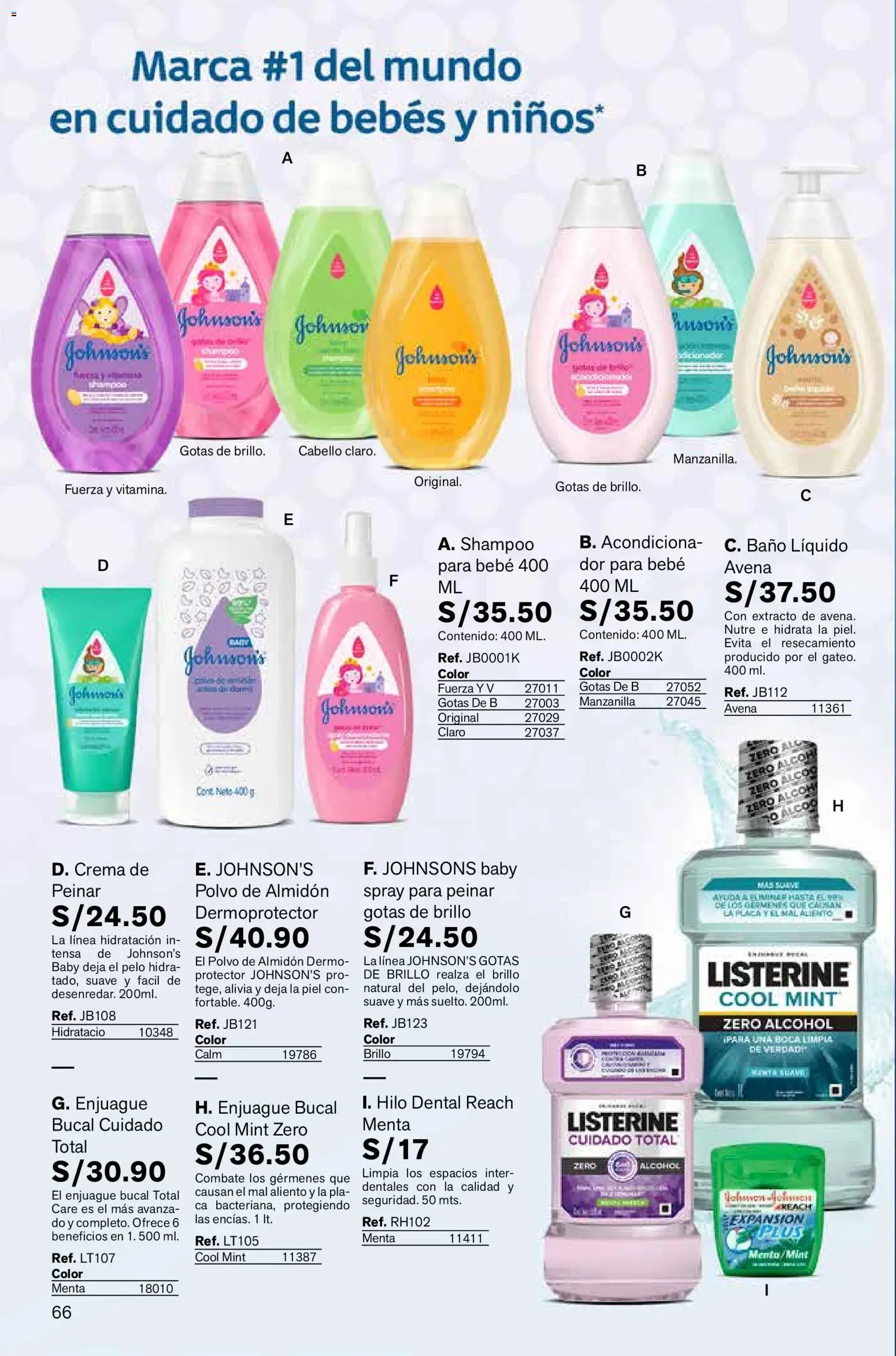Catálogo Leonisa válido desde 06.03.2026 | Página: 66 | Productos: Enjuague bucal, Baño, Avena, Polvo