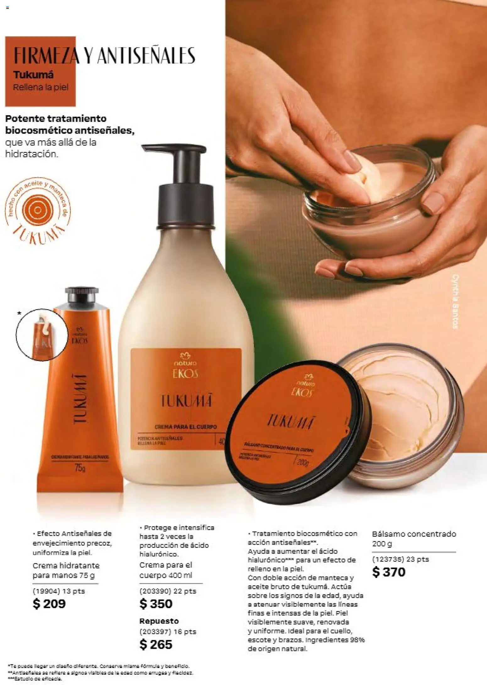 Nuevas ofertas de Natura válidas en toda la República Mexicana desde el 11/09/2026. ¡Encuentra las mejores ofertas en Natura campaña 14 2026! | Página: 103 | Productos: Aceite, Bálsamo, Ingredientes, Arruga