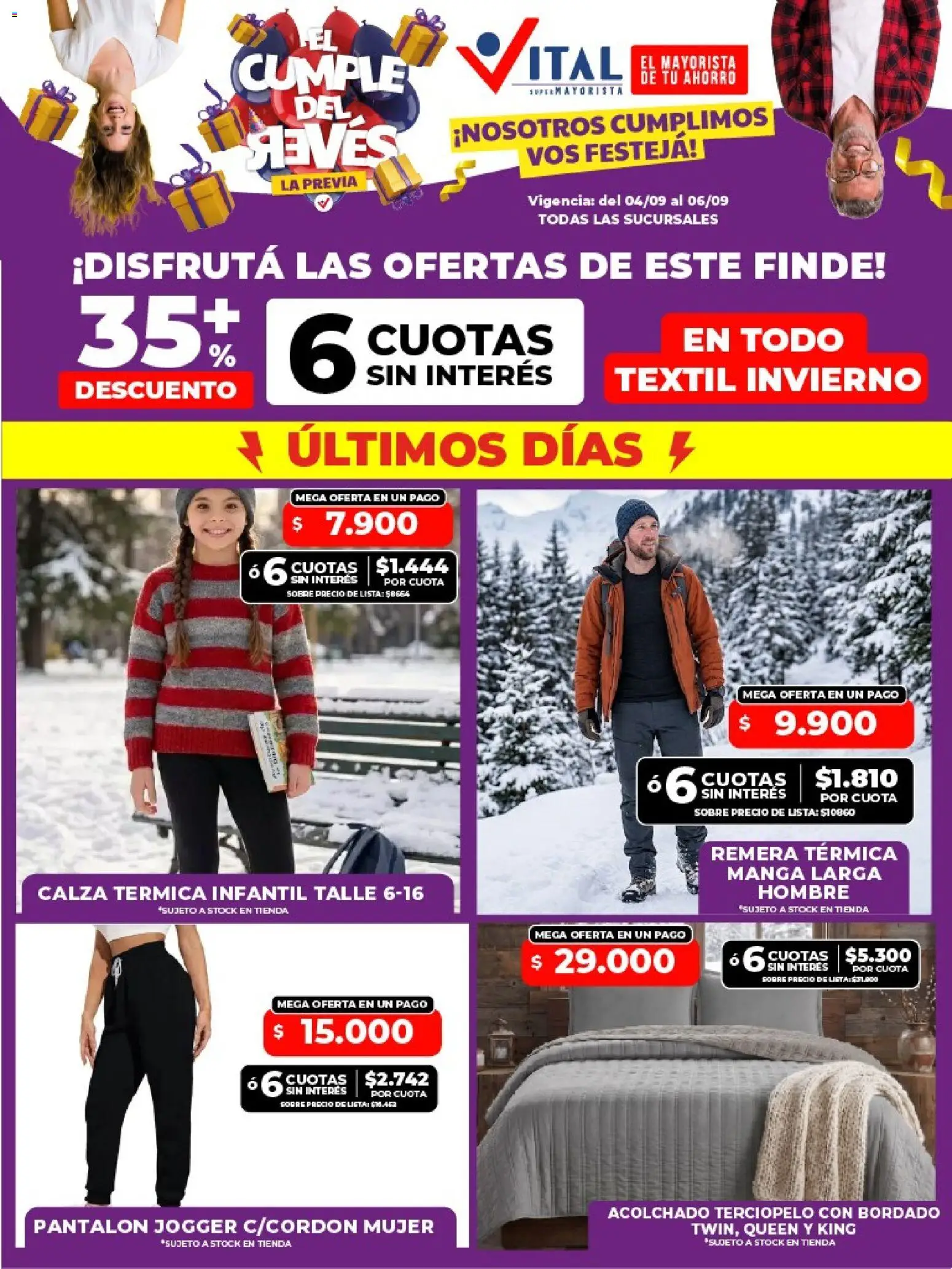 Vital - Ofertas fin │ válido desde el 04/09/2026 | Página: 6 | Productos: Manga, Acolchado, Sobre, Térmica