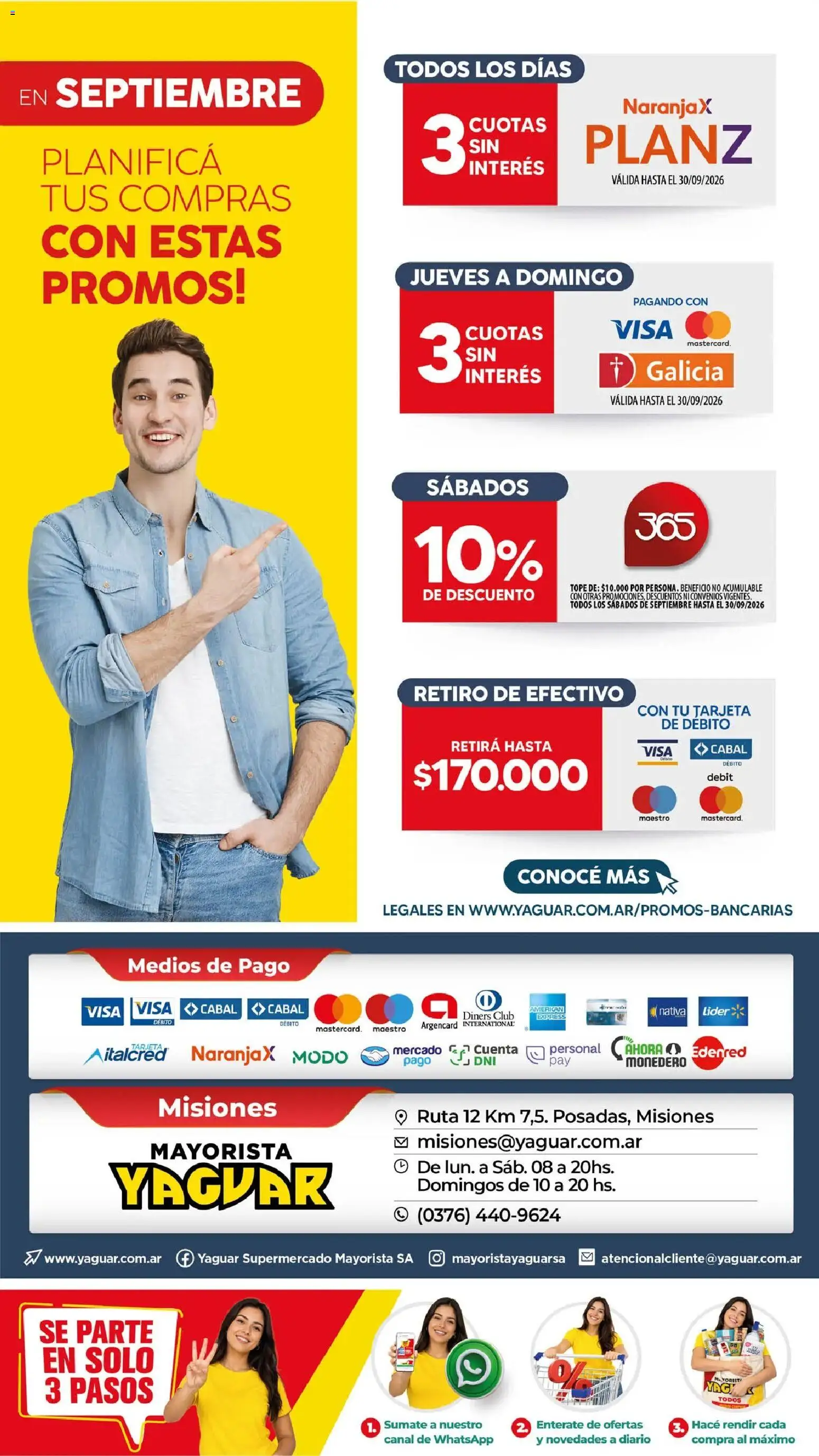 Yaguar - Oferta Semanal Misiones │ válido desde el 31/08/2026 | Página: 23 | Productos: Monedero