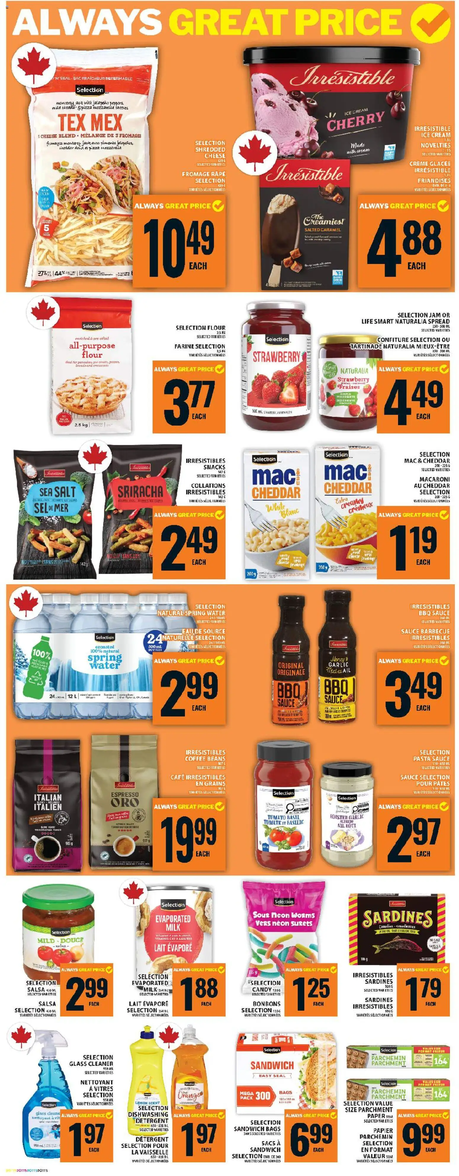 Food Basics flyer valid from 21.05.2026 | Page: 12 | Products: Pasta, Cream, Ice cream, Detergent
