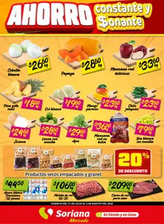 Vista previa de Soriana Fin de Semana Mercado: Tamaulipas, nuevo folleto de la tienda, válido en México a partir del 31/07/2026