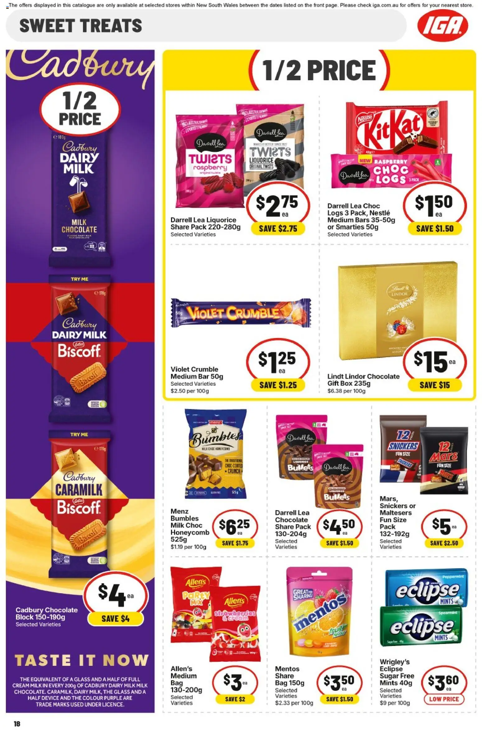 IGA catalogue - valid from 22/07/2026 | Page: 17 | Products: Chocolate, Cream, Raspberry, Bag