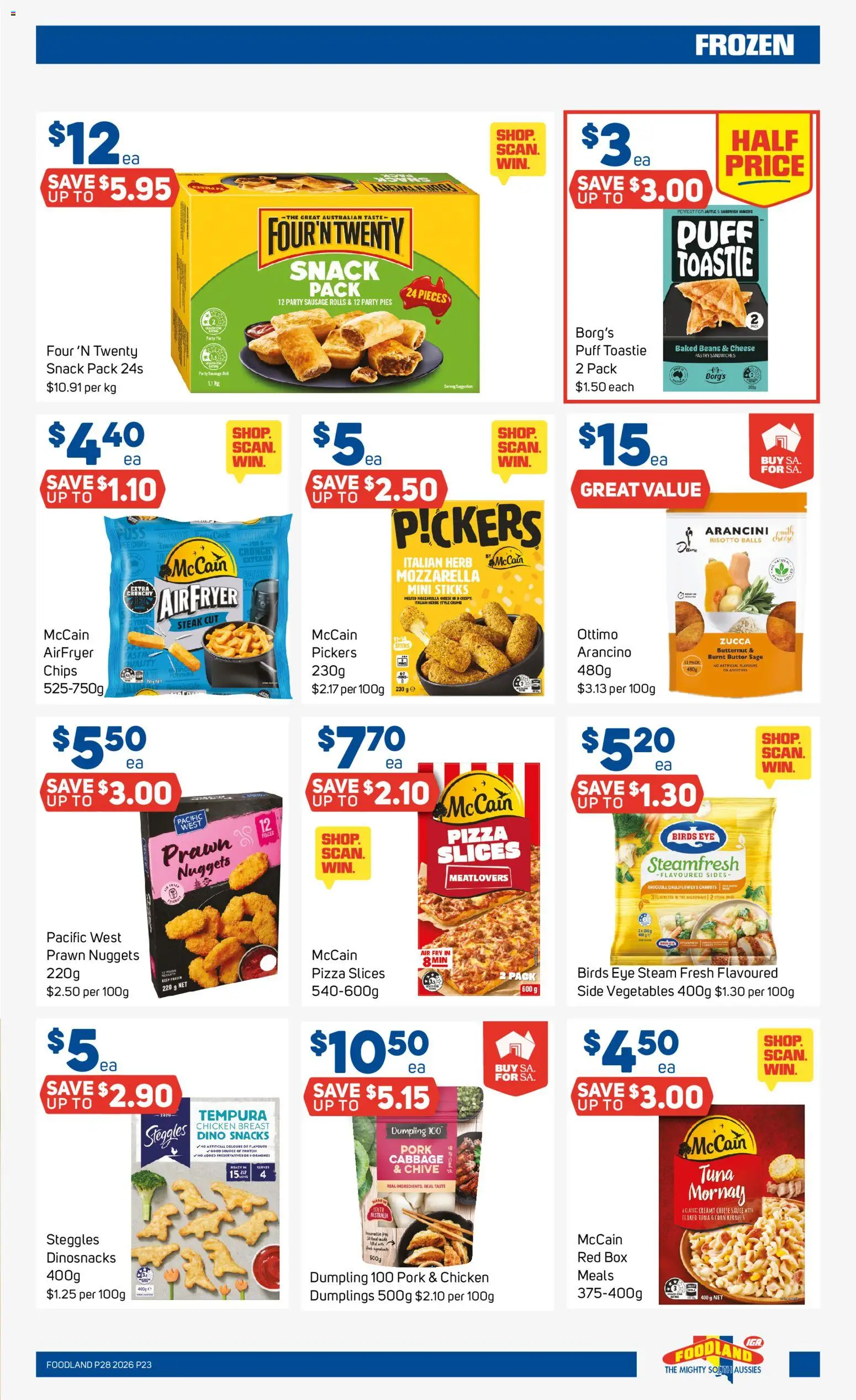 Foodland catalogue - valid from 08/07/2026 | Page: 23 | Products: Herb, Vegetables, Sausage, Pies