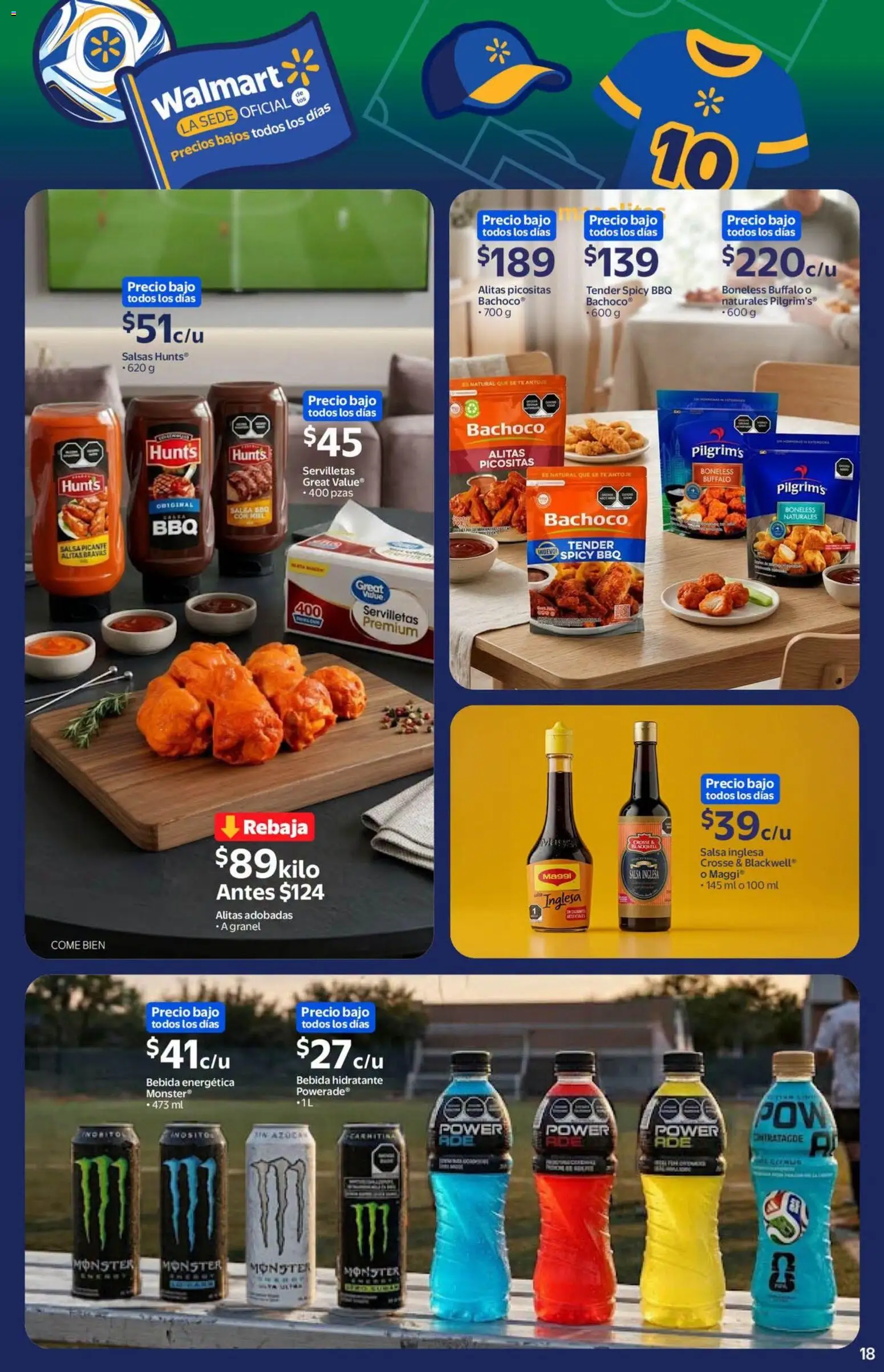 Nuevas ofertas de Walmart válidas en toda la República Mexicana desde el 18.06.2026. ¡Encuentra las mejores ofertas en Walmart folleto Ofertas! | Página: 17