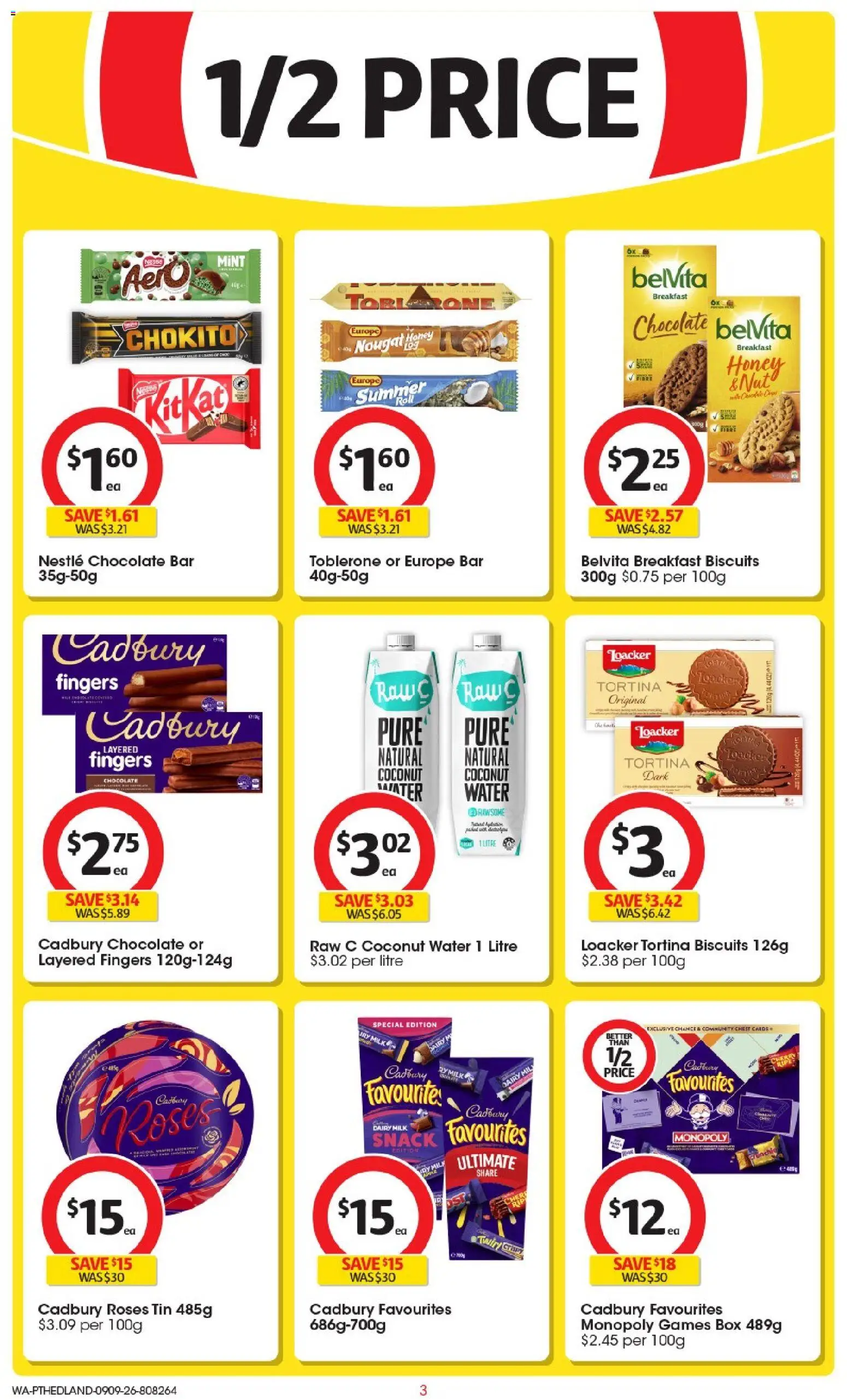 Coles catalogue - valid from 09/09/2026 | Page: 3 | Products: Confectionery, Native, Coffee, Laundry
