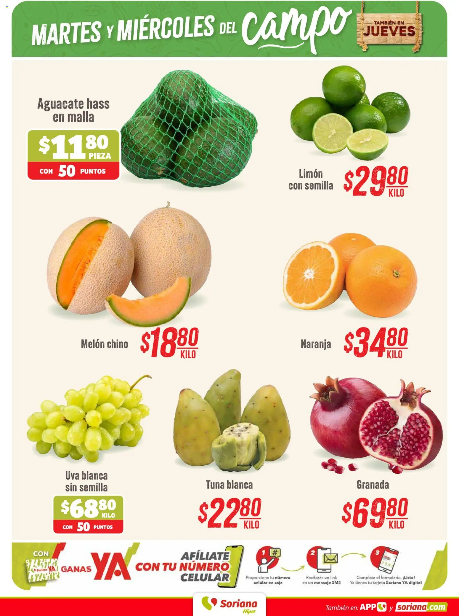 Nuevas ofertas de Soriana válidas en toda la República Mexicana desde el 08/09/2026. ¡Encuentra las mejores ofertas en Soriana Martes y Miércoles del Campo Hiper! | Página: 2
