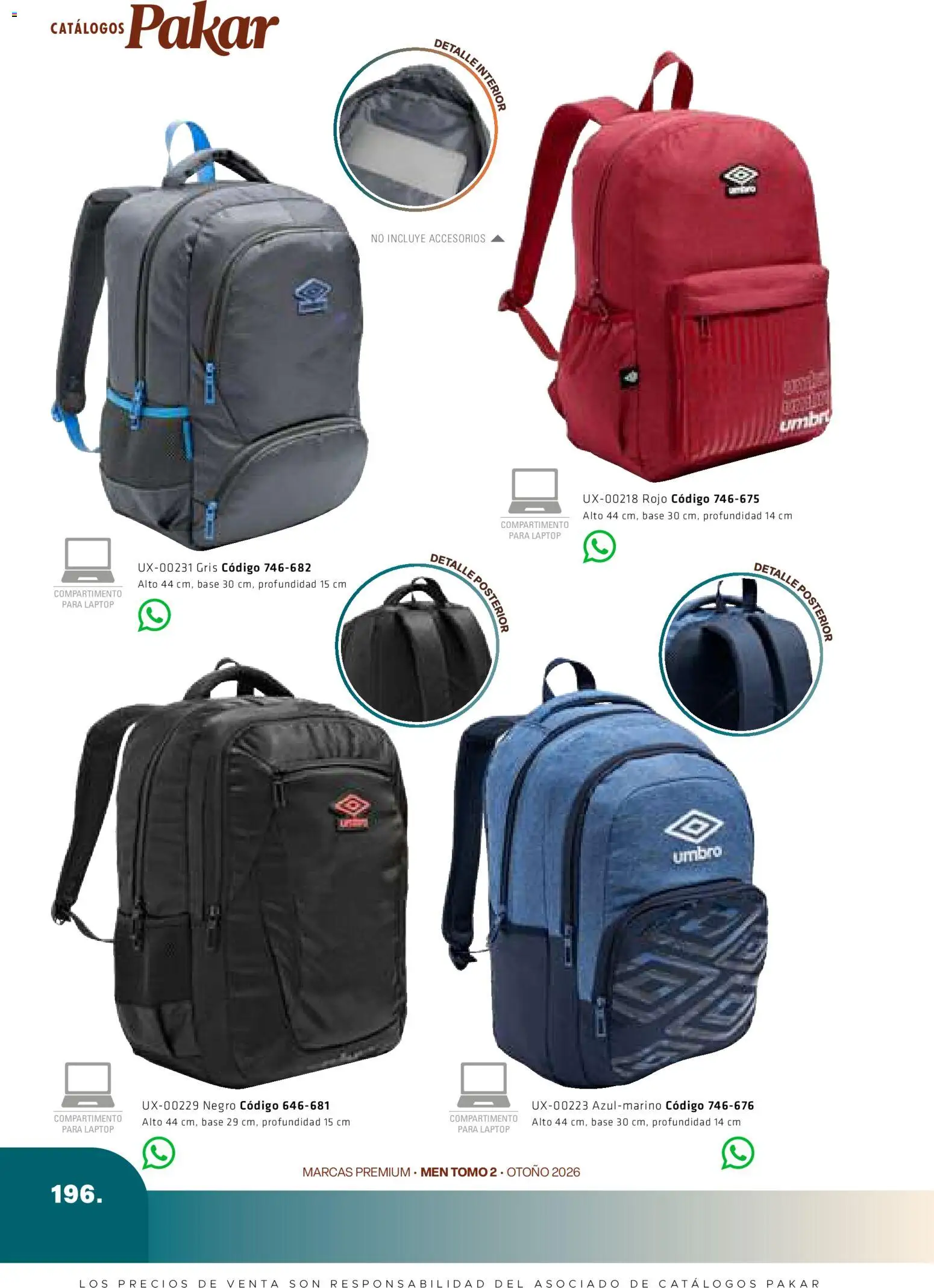 Nuevas ofertas de SC Pakar válidas en toda la República Mexicana desde el 28/08/2026. ¡Encuentra las mejores ofertas en SC Pakar catálogo Premium Men Tomo 2! | Página: 196 | Productos: Laptop