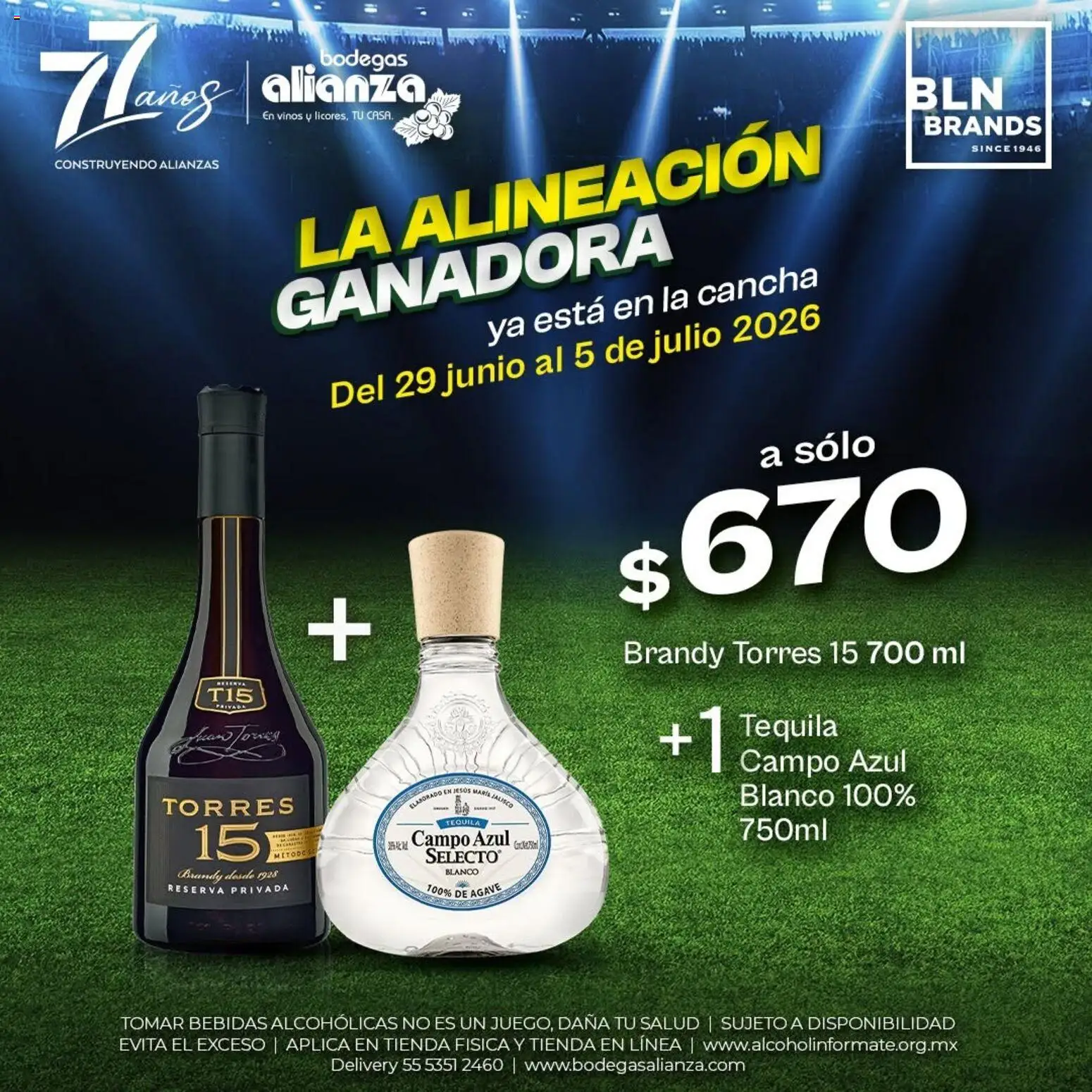 Nuevas ofertas de Bodegas Alianza válidas en toda la República Mexicana desde el 29/06/2026. ¡Encuentra las mejores ofertas en Bodegas Alianza catálogo La alineación ganadora! | Página: 2 | Productos: Tequila