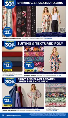 Preview of Spotlight catalogue - valid from 24/06/2026 | Page: 18 | Products: Linen, Pleated skirt, Dress, Skirts