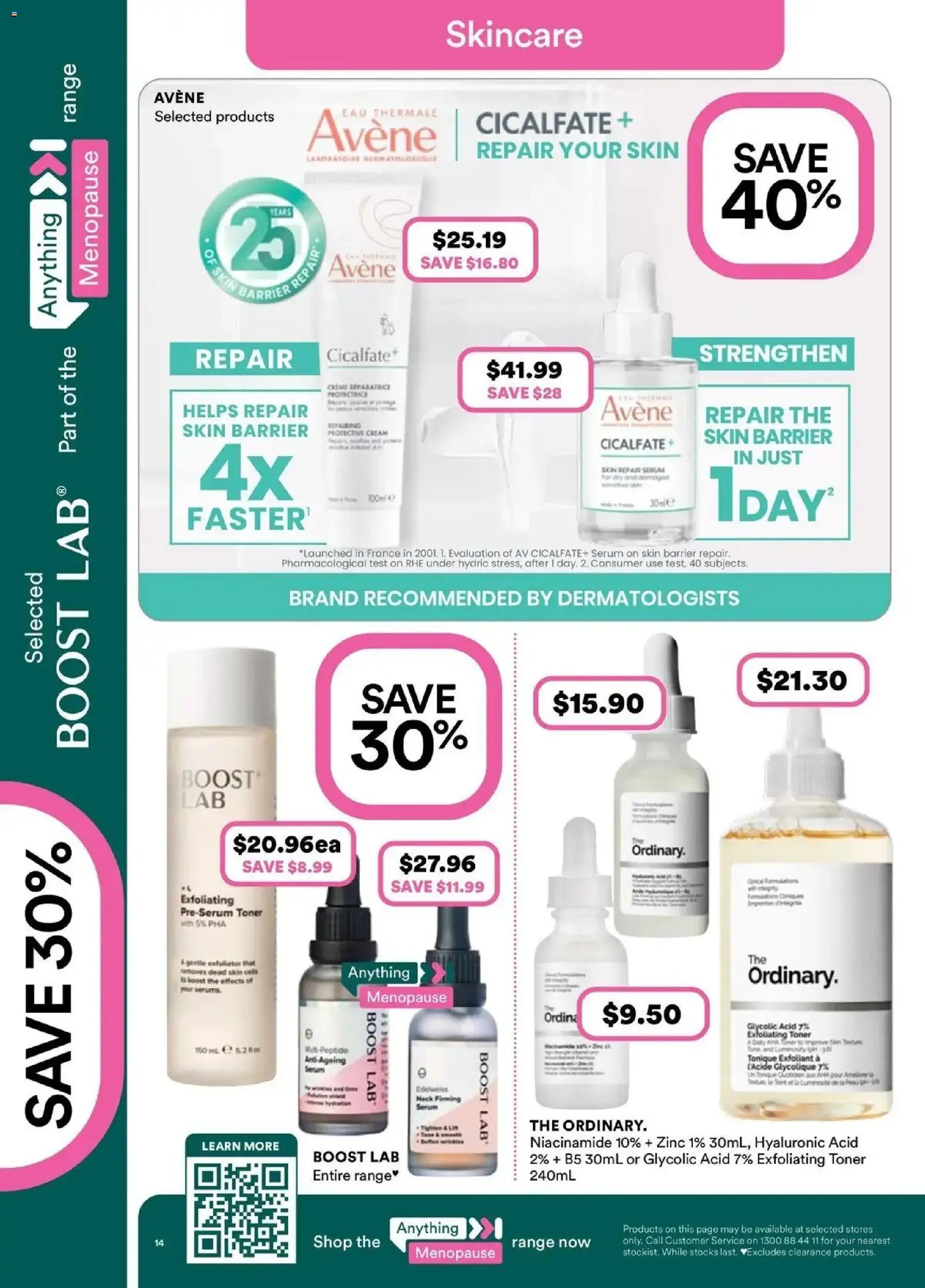 Priceline Pharmacy catalogue - valid from 03/06/2026 | Page: 14 | Products: Cream, Toner, Exfoliator, Zinc
