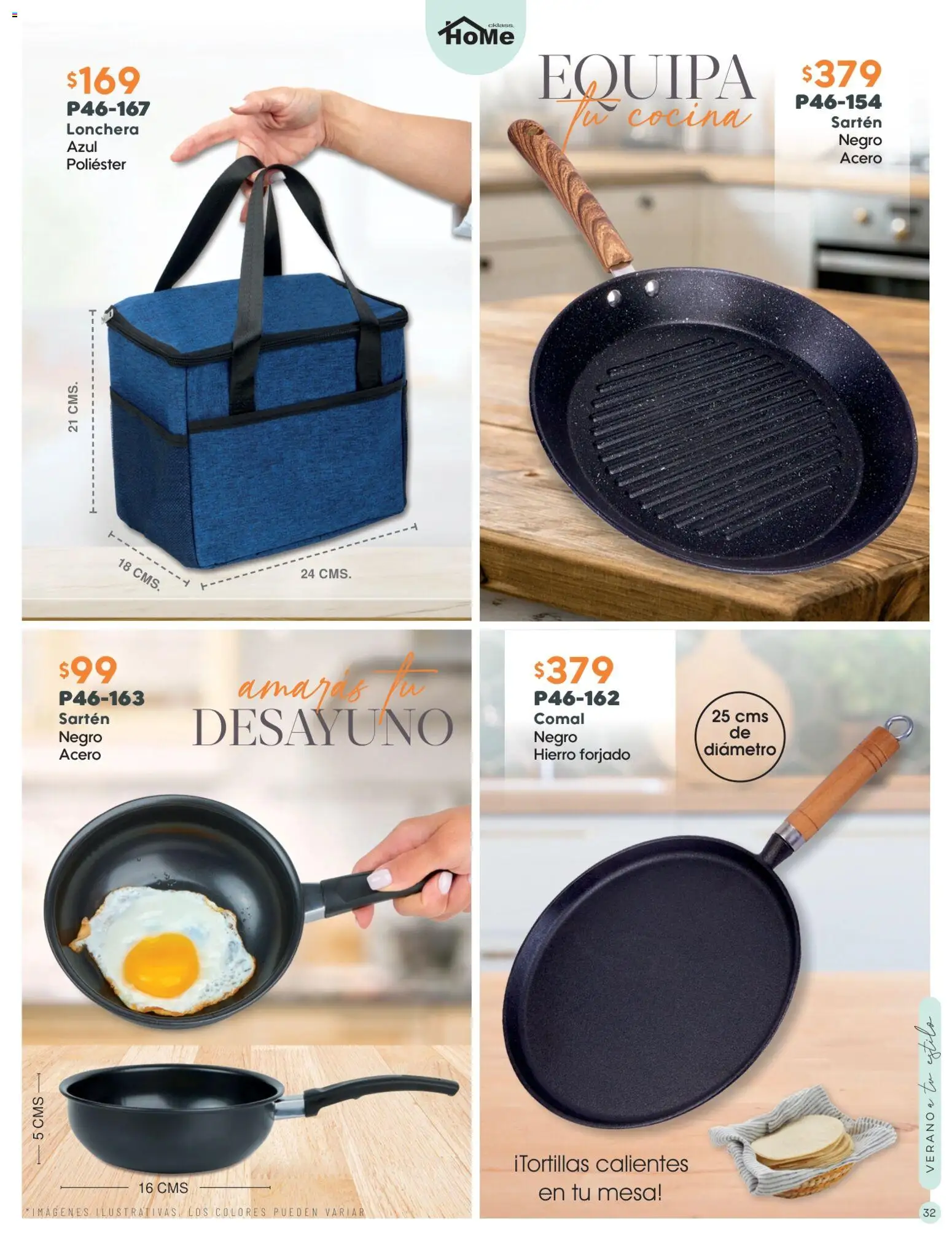 Nuevas ofertas de Cklass válidas en toda la República Mexicana desde el 02/07/2026. ¡Encuentra las mejores ofertas en Cklass catálogo Verano WE & Home! | Página: 33 | Productos: Cocina, Mesa, Sartén
