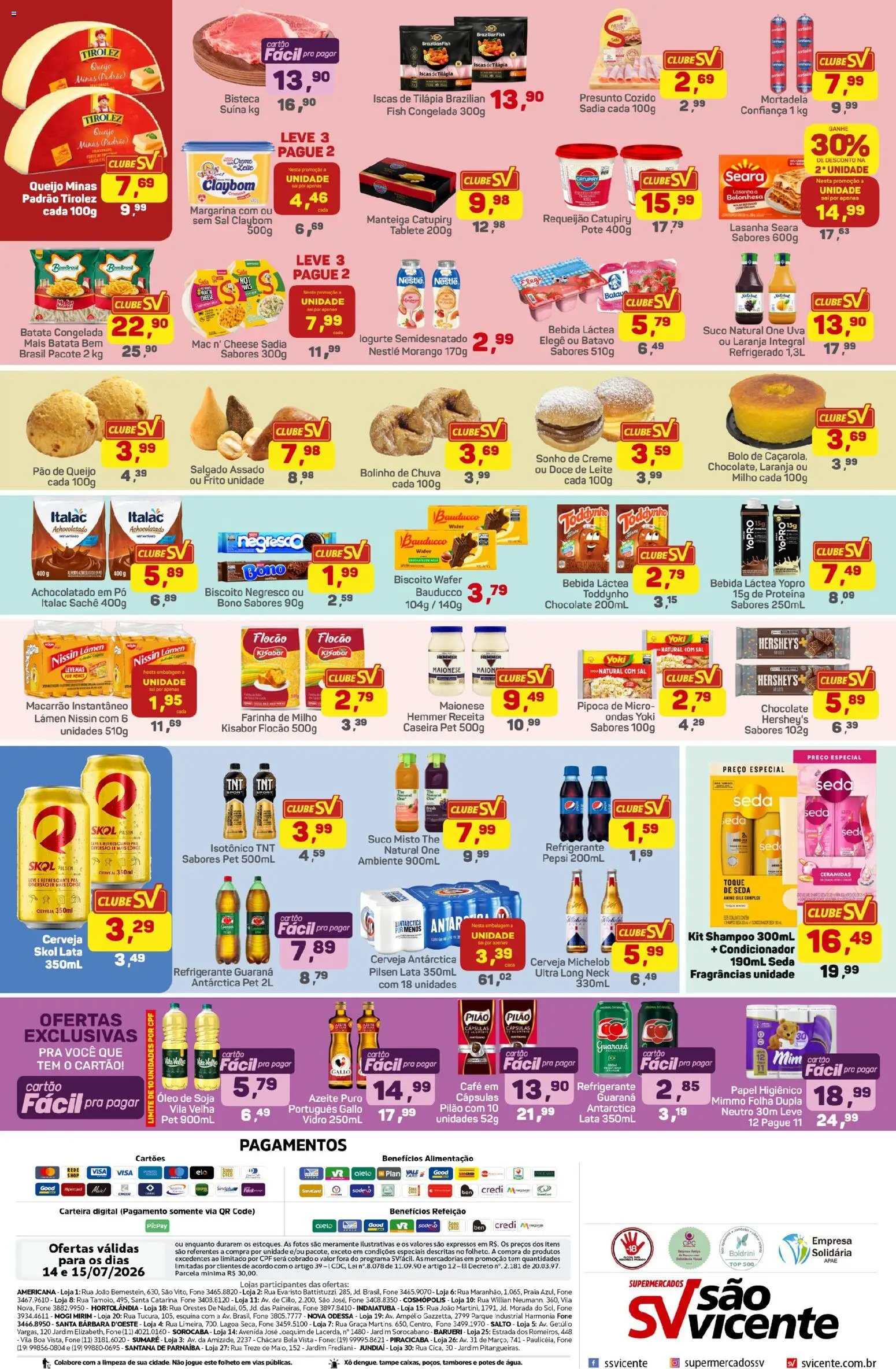 Supermercados São Vicente Folheto - válido de 14/07/2026 | Página: 2