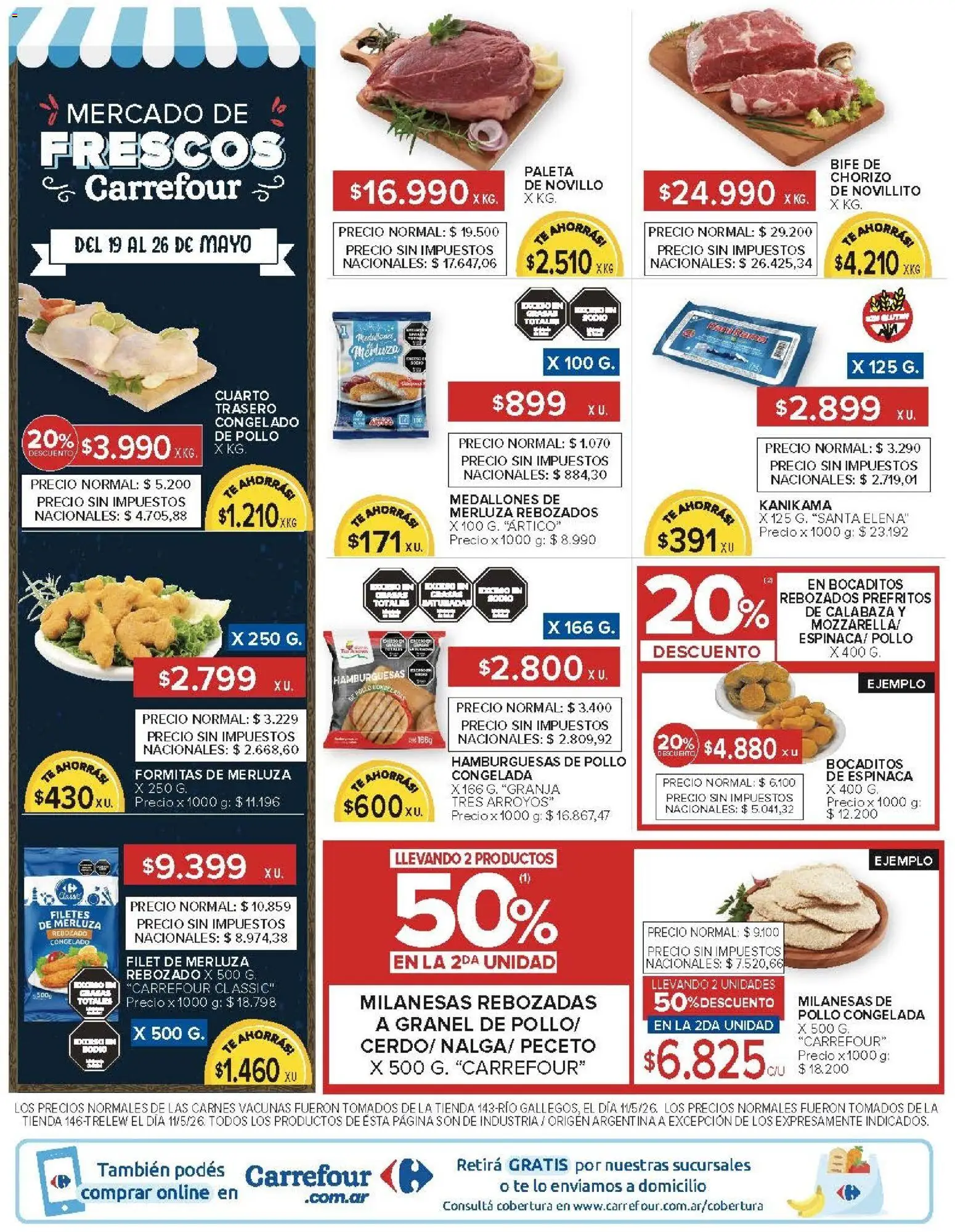 Carrefour Market - AHORRO FIN DE MES │ válido desde el 19.05.2026 | Página: 3 | Productos: Paleta, Chorizo, Espinaca, Té