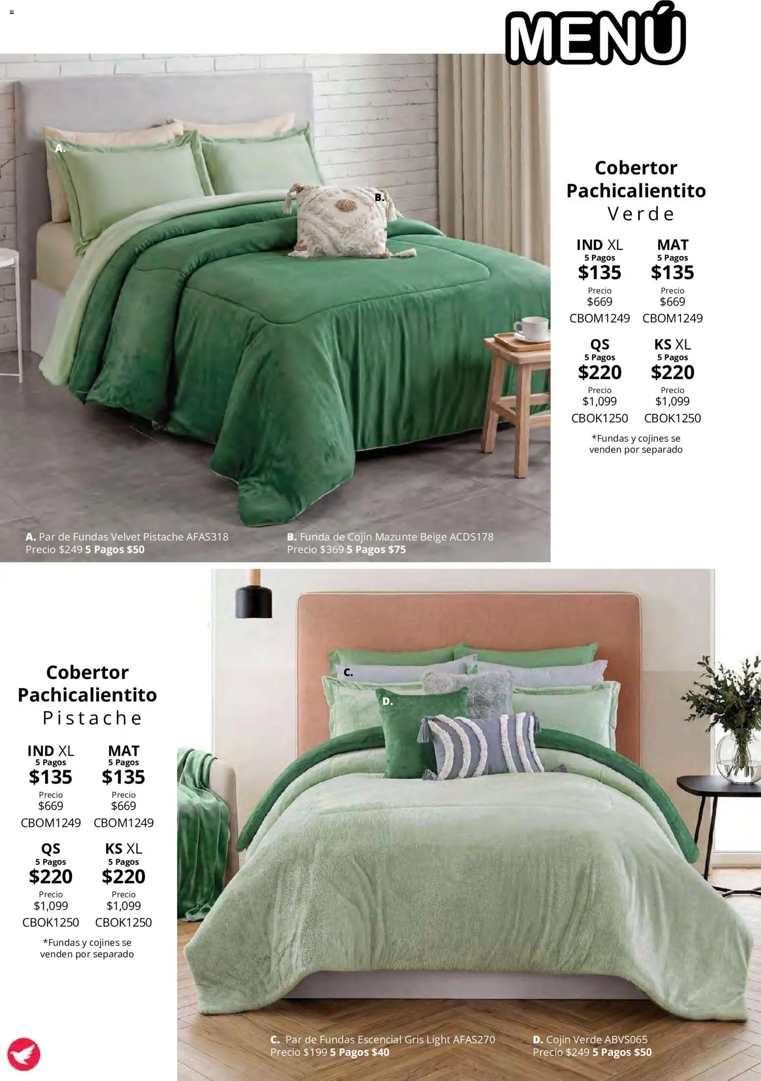 Nuevas ofertas de Colchas Concord válidas en toda la República Mexicana desde el 15/10/2026. ¡Encuentra las mejores ofertas en Colchas Concord catálogo Colección Cobertor Calor de Hogar! | Página: 70
