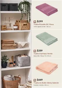 Vista previa de Coppel catálogo Starhaus Otoño Invierno, nuevo folleto de la tienda, válido en México a partir del 17/08/2026 | Página: 58 | Productos: Salmón, Toalla, Algodón, Baño